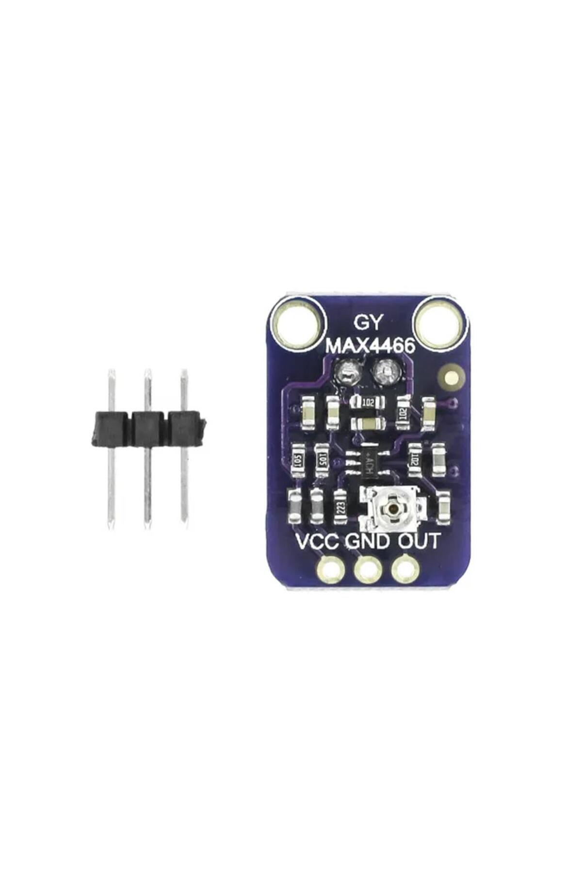 GY-MAX4466 Ses Sensörü Modülü Elektret Mikrofon Amplifikatörü - MAX4466 3