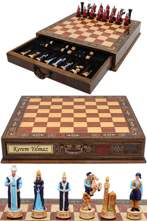 Cooper Chess Premium Büyük El Yapımı Satranç Takımı – Osmanlı İmparatorluğu v...