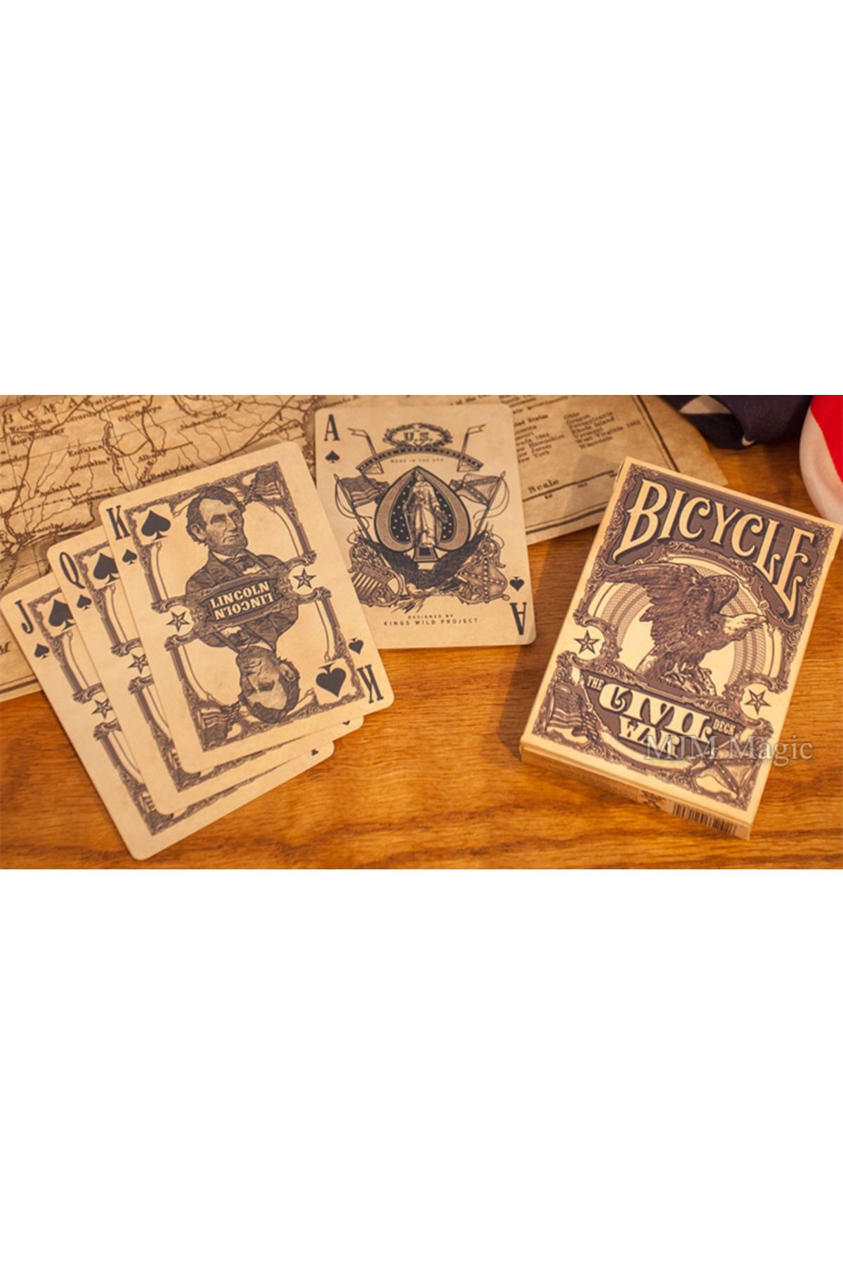 Bicycle Civil War Red Game Card Trendyol