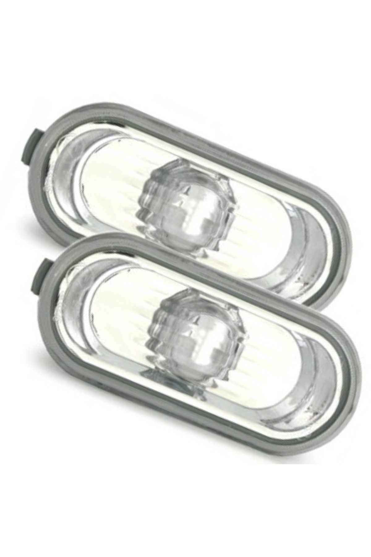 VOLKSPAR CADDY 2004-2010 MODEL ARASI UYUMLU (ŞEFFAF-KROM) ÖN ÇAMURLUK SİNYALİ TAKIM