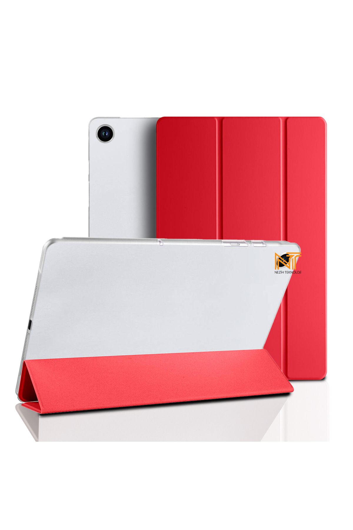 Samsung Galaxy Tab A9 8.7 Inc X110 Pu Leather Front Rear 360 Foldable Smart Cover with Full Protection Stand