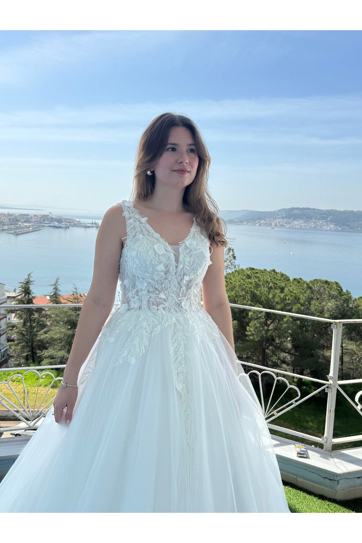 diana la dentelle en 3d a la robe de mariage