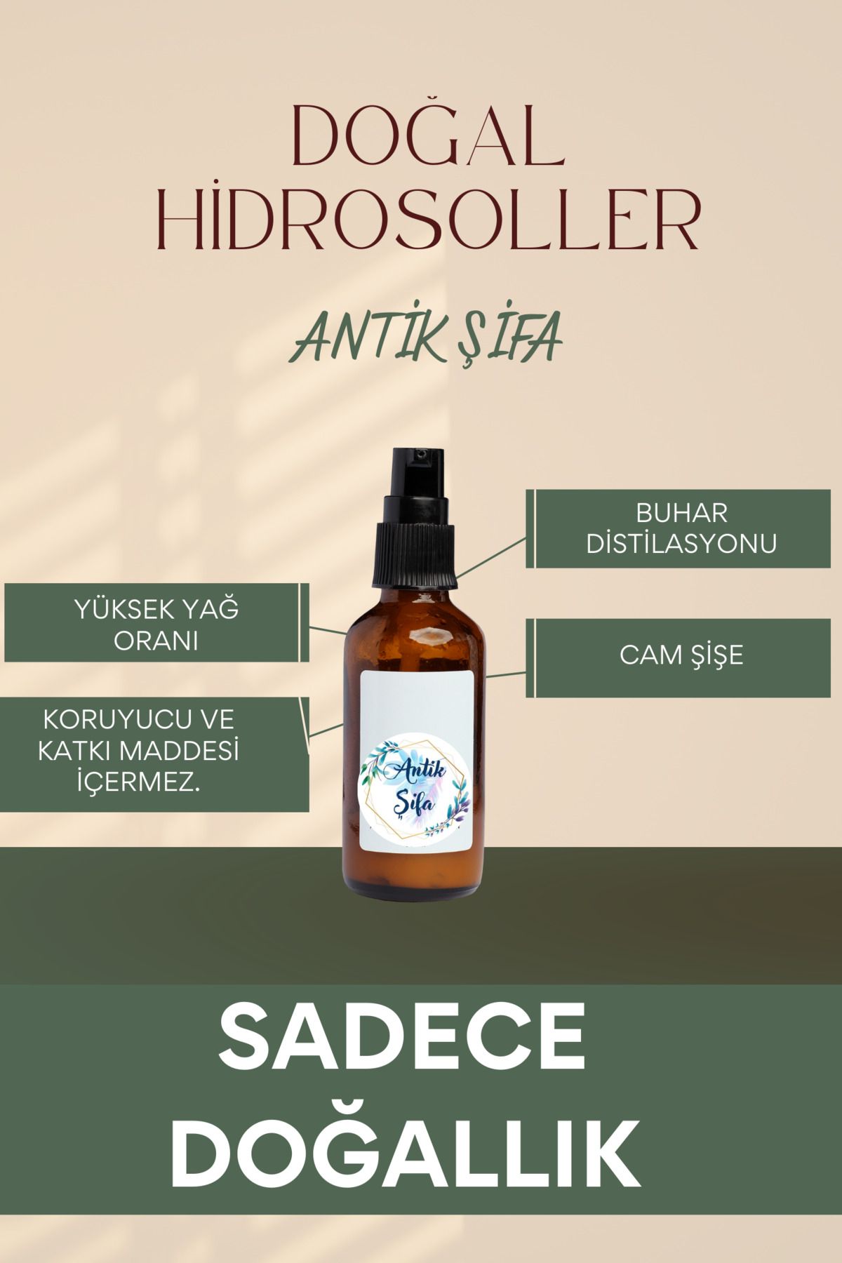 مجموعه آب رزماری و گل جاویدان - مجموعه هیدروسل گرگین (2X100ML) Antik Şifa