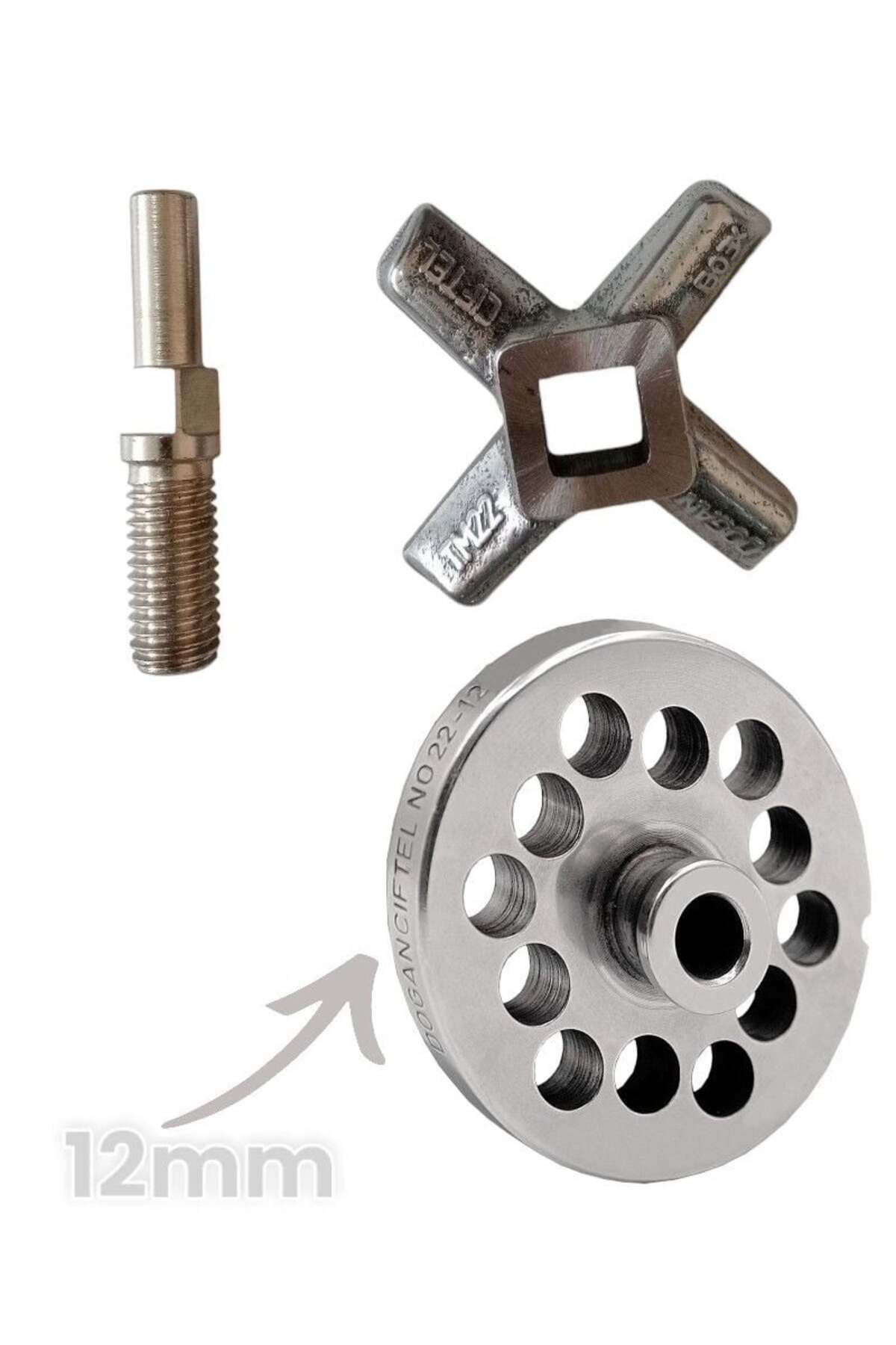 22 No. Meat Grinder Spare Parts Rising Double/ SSAF Mirror-12mm + Knife-Spindle I Want