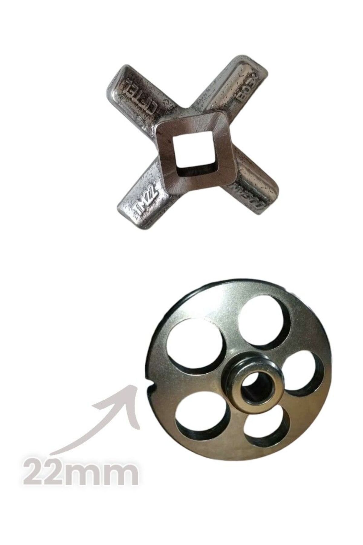 22 No Meat Grinder Spare Parts Rising Double / SSAF Mirror-22mm + Knife-Spindle I Don't Want