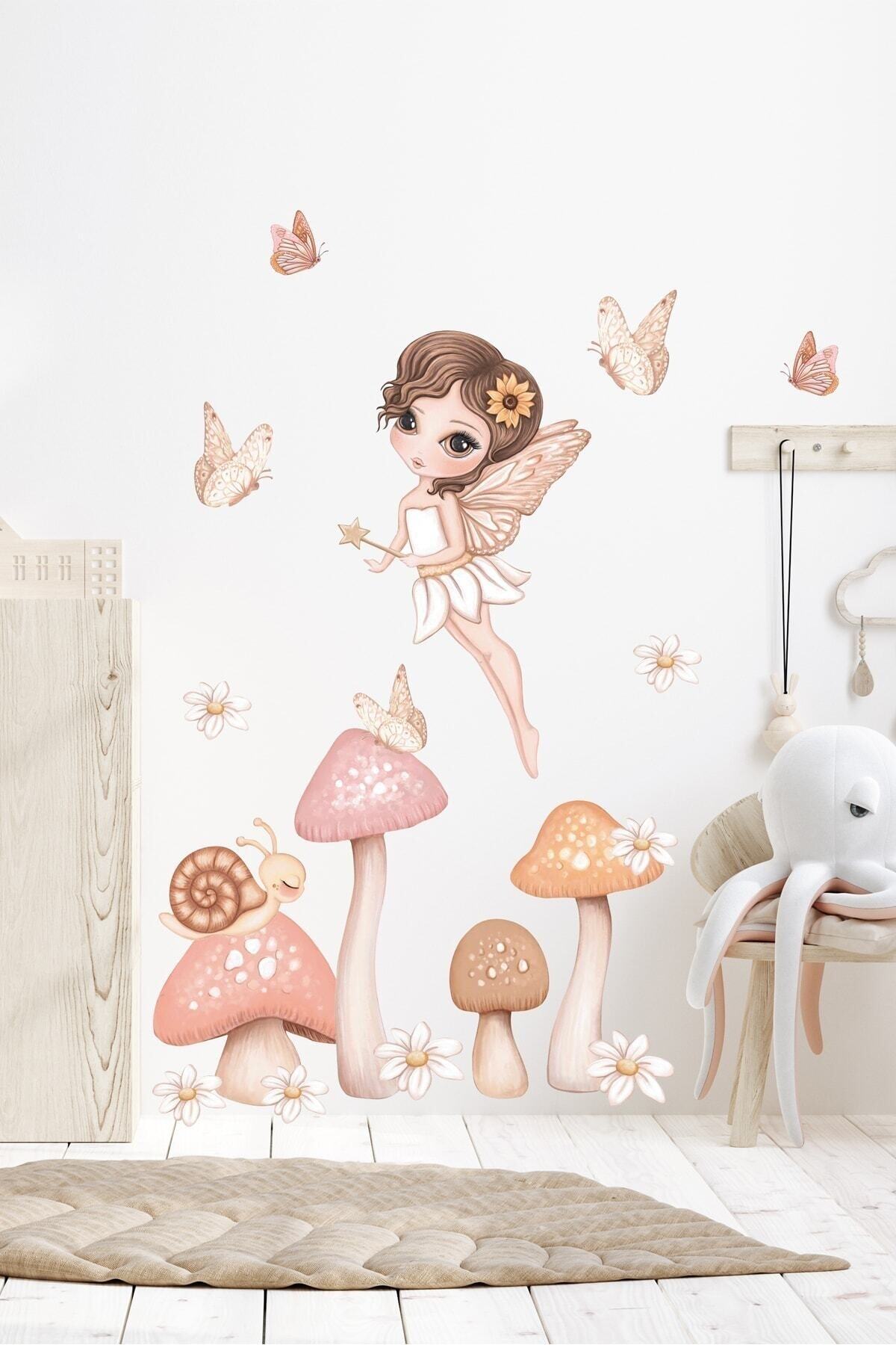Işıltılı Doğa Perisi Çocuk Odası Duvar Sticker Seti
