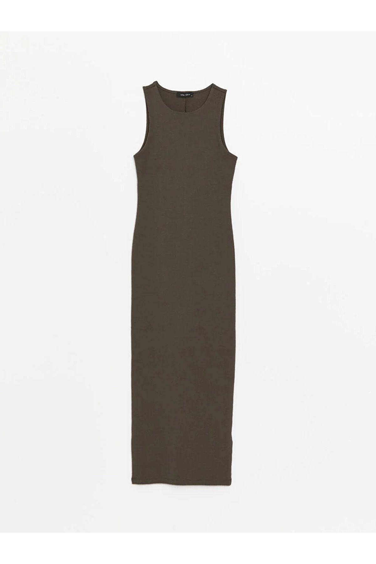 LCW Vision Kadın Bisiklet Yaka Düz Bodycon Elbise