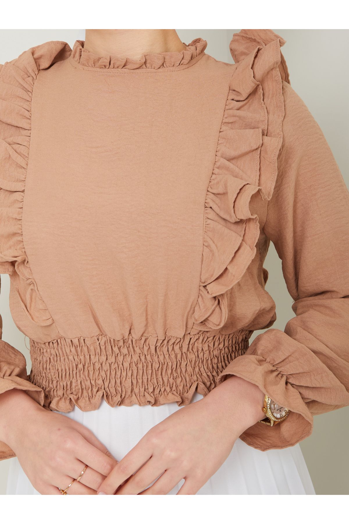 VOLT CLOTHİNG-بلوزة كشكش أيروبين للسيدات 6