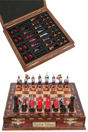 Cooper Chess Premium Büyük El Yapımı Kutulu Satranç Takımı – Osmanlı İmparato...