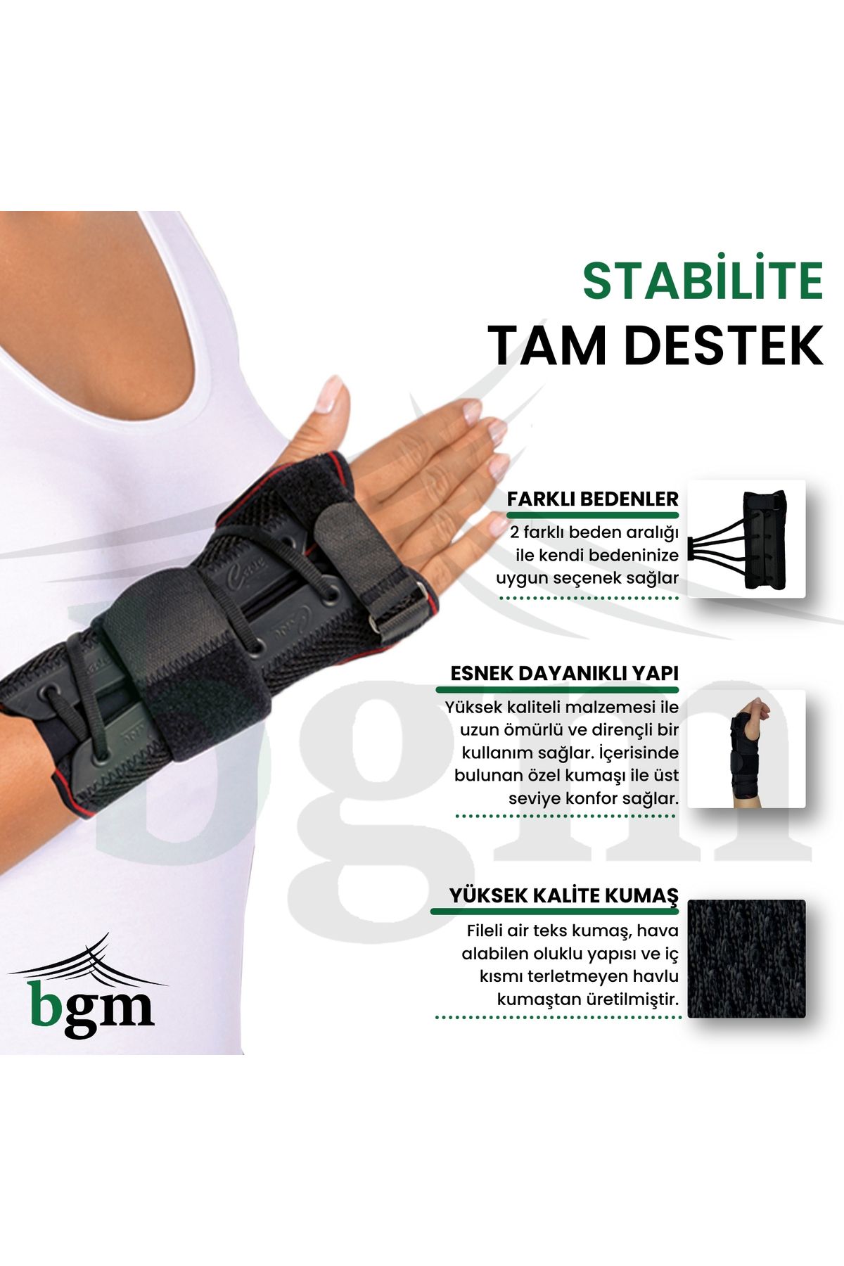 bgm-High Quality Static Hand Wrist Splint - Metal Support, Duplex Stretch 9