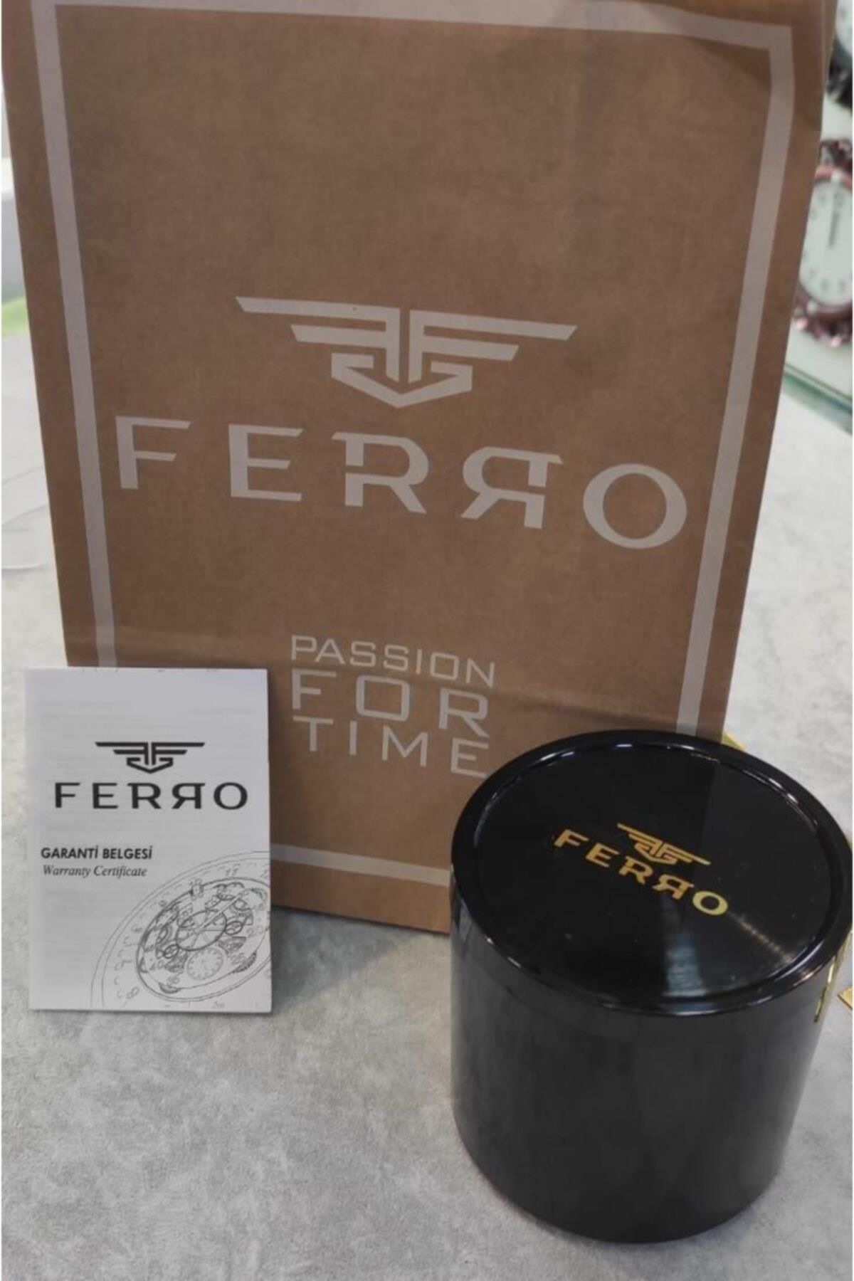 FERRO-Black Straw Cord Inner Functions 30 Mt Waterproof Men's Wristwatch with Active Calendar ETM3856 4