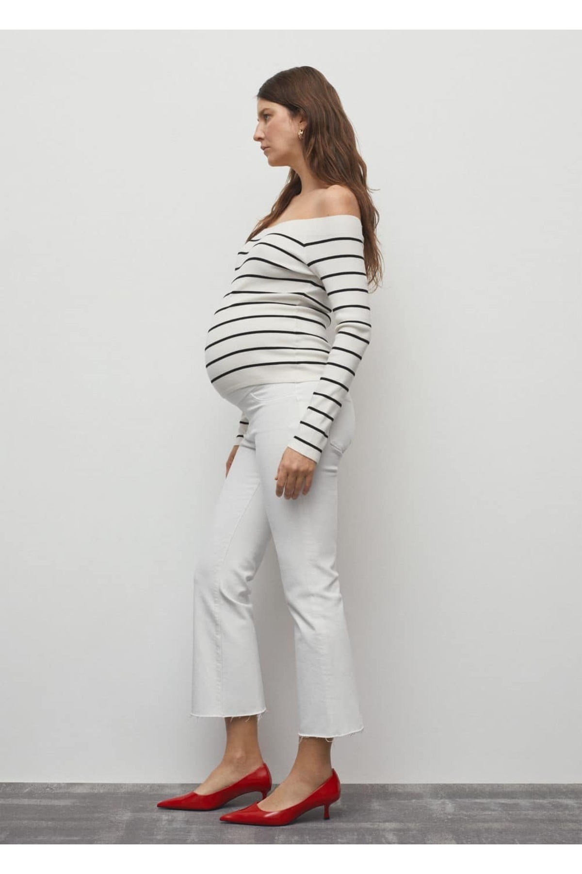 MANGO Woman-Umstandsjeans mit weitem Bein 5