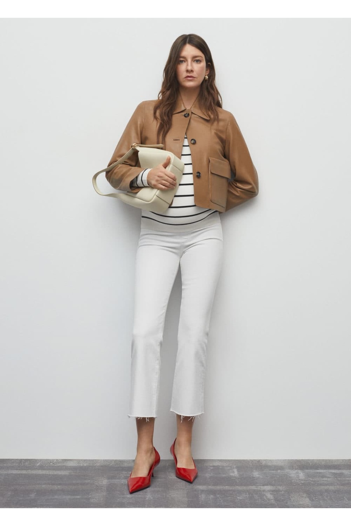 MANGO Woman-Umstandsjeans mit weitem Bein 2