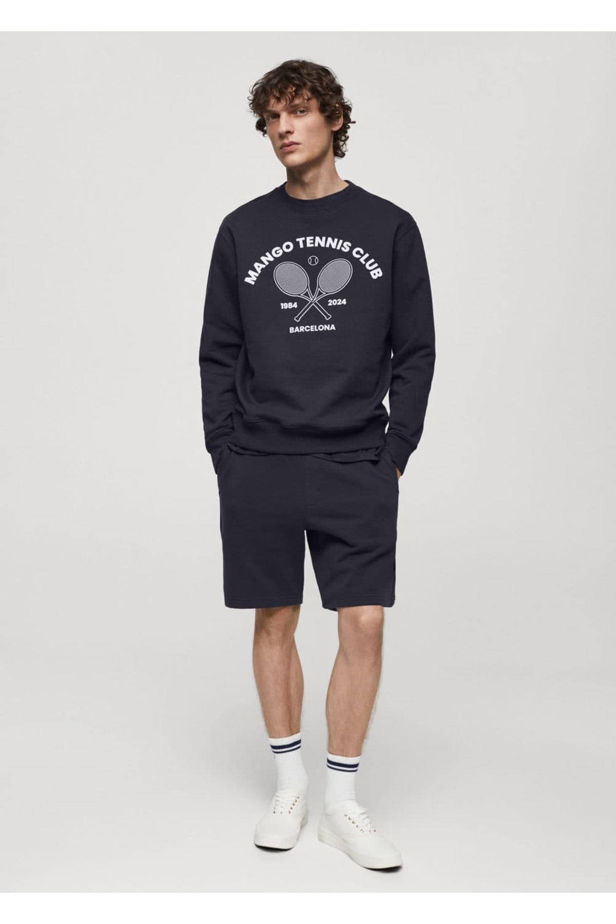 MANGO Man-100% Cotton Drawstring Bermuda Shorts 2