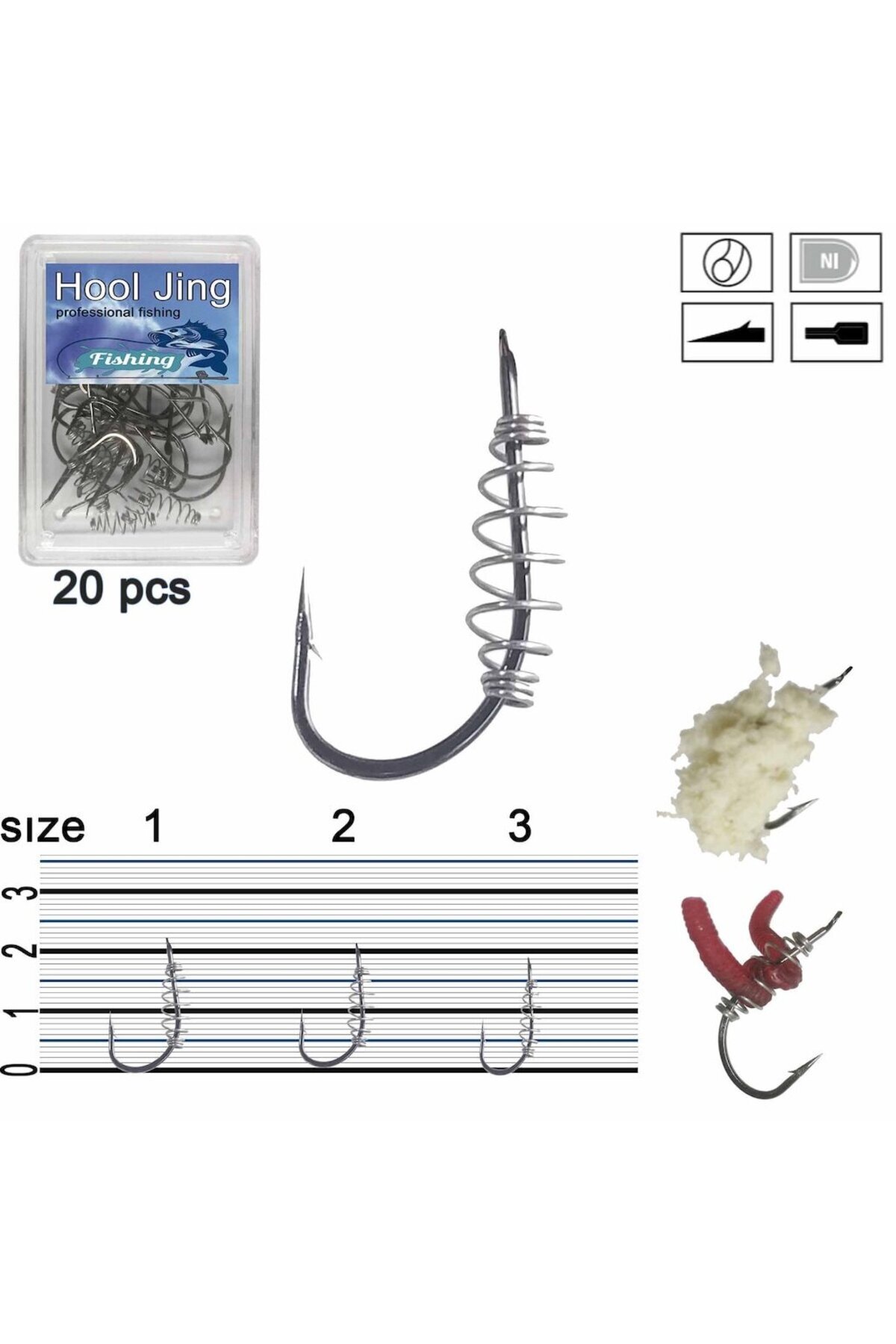 balıkzokası Hooljing Çipura Mırmır Karagöz Iğnesi 2 Paket