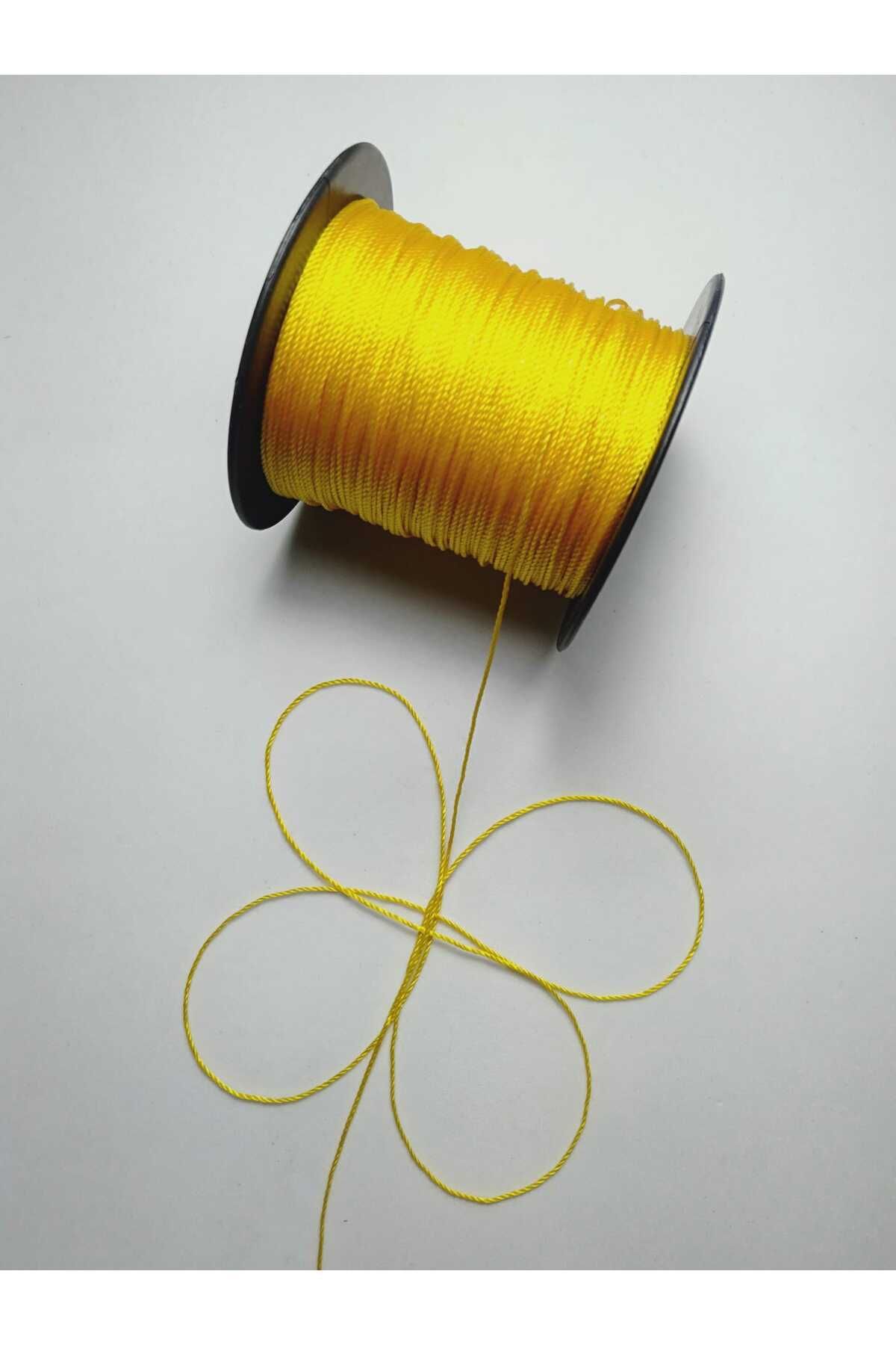 0.8 Mm 50 Metre Tesbih İpi Sarı Renk