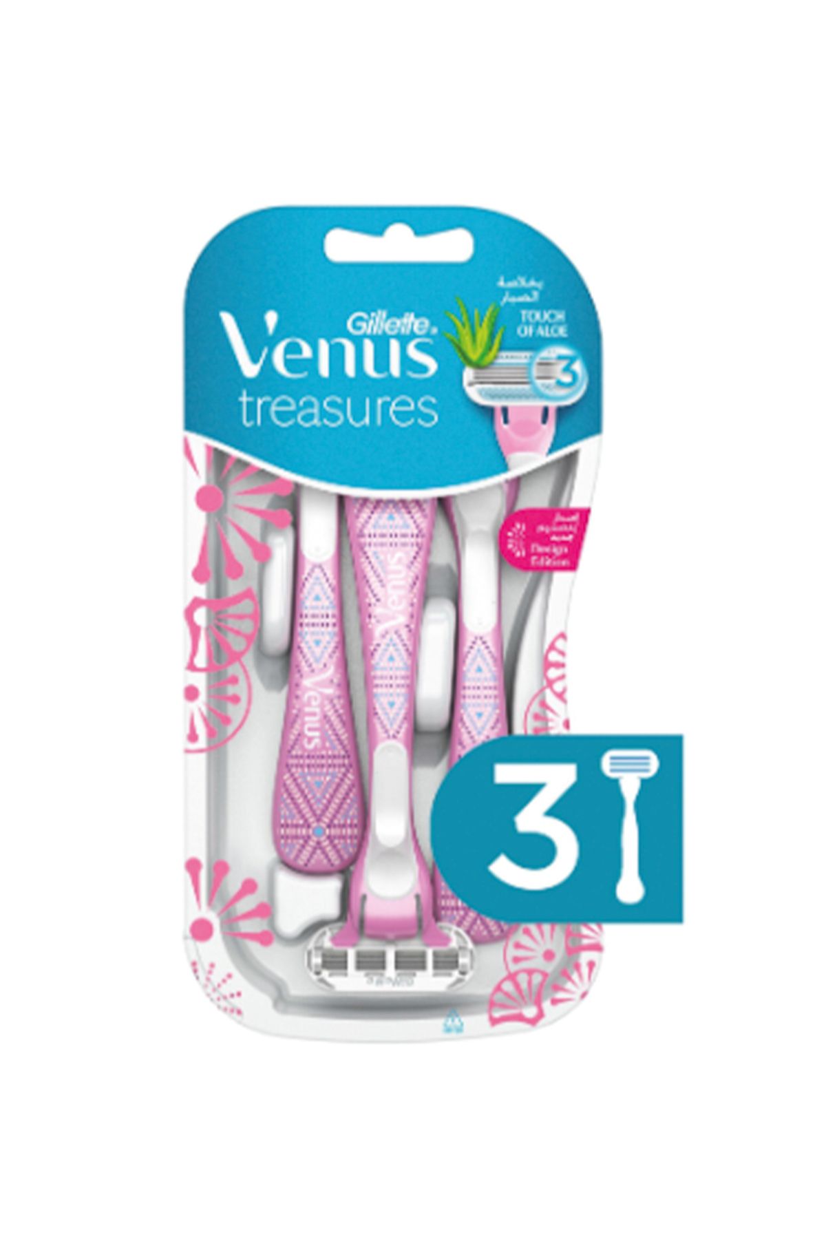 خود تراش ژیلت Gillette Venüs Treasures 3'lü Poşet