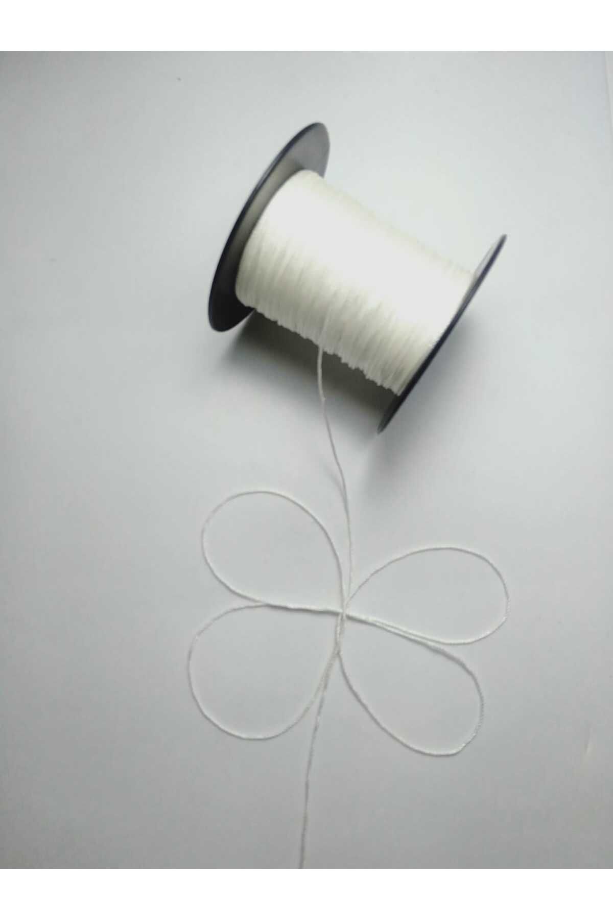 0.8 Mm 50 Metre Tesbih Ipi Kemik Beyaz Renk