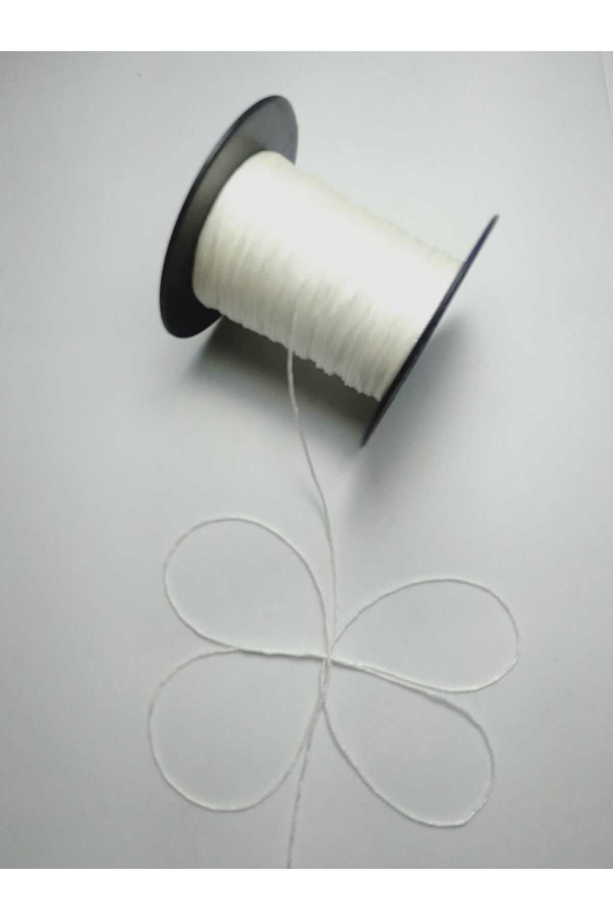 0.8 Mm 50 Metre Tesbih Ipi Kemik Beyaz Renk