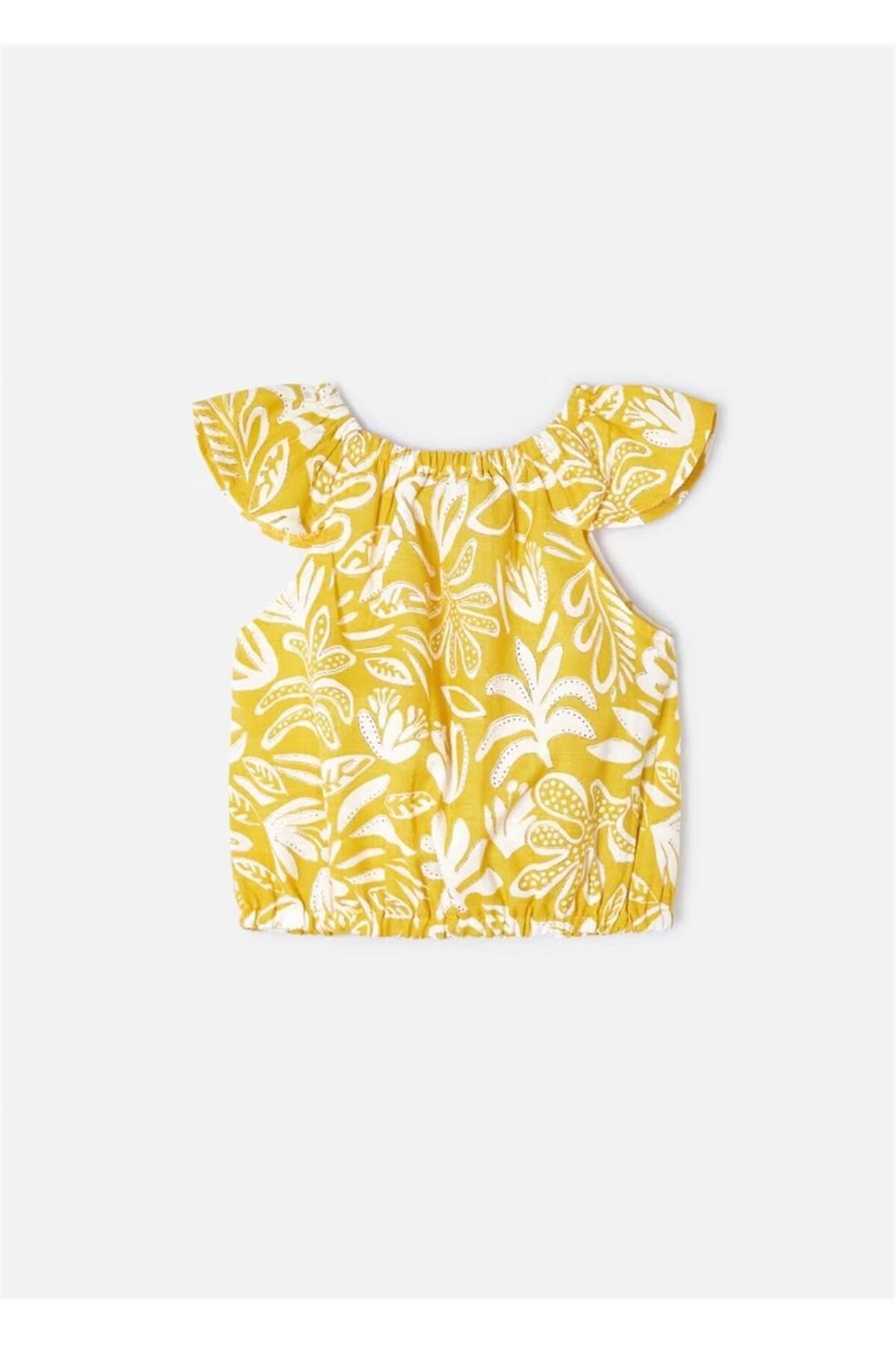 MAYORAL-Tricou cu noduri imprimat pentru fete, galben 3174 3