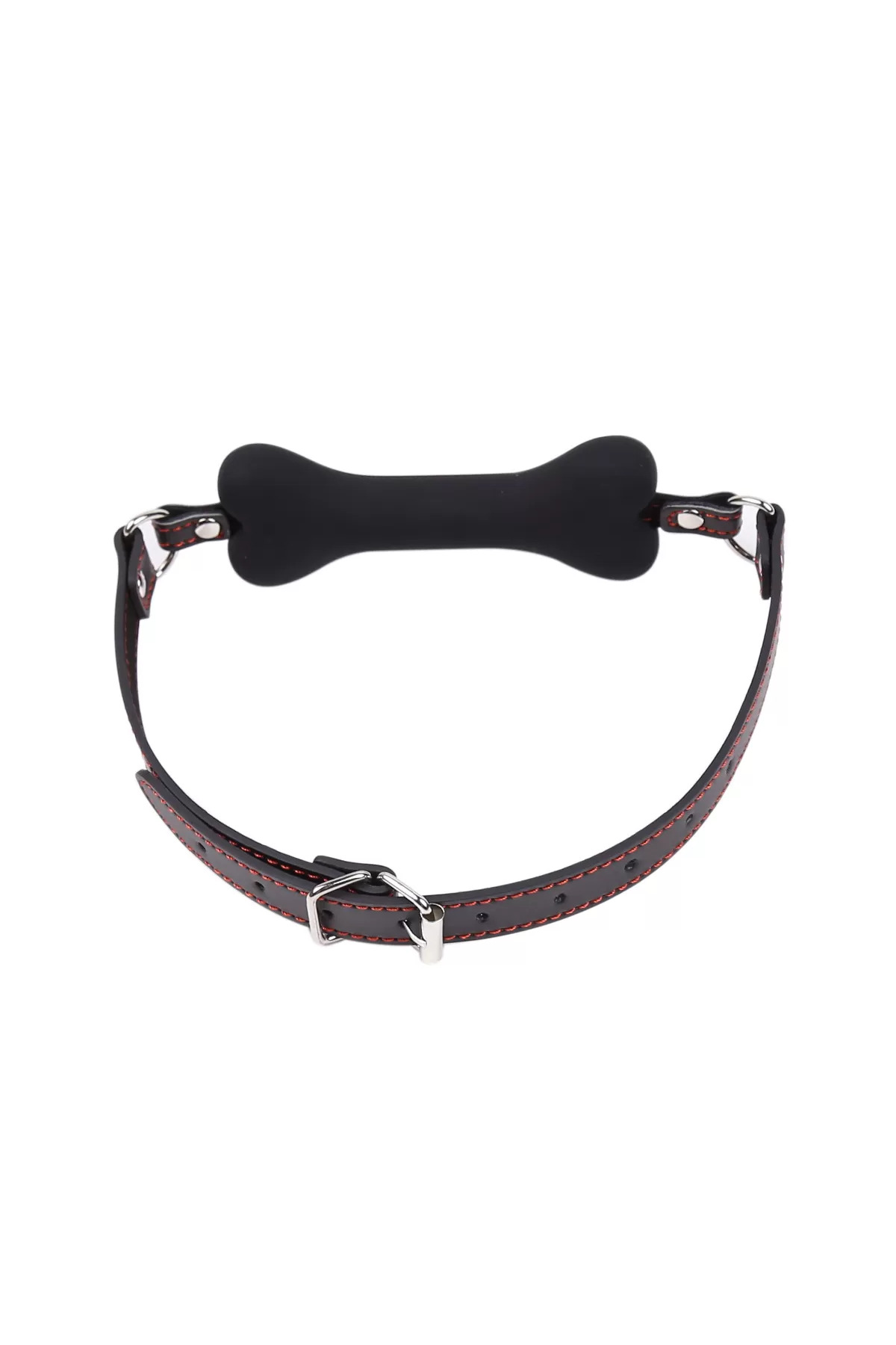 Fetish Beginner Silikon Köpek Kemiği Ağız Tıkacı - Siyah