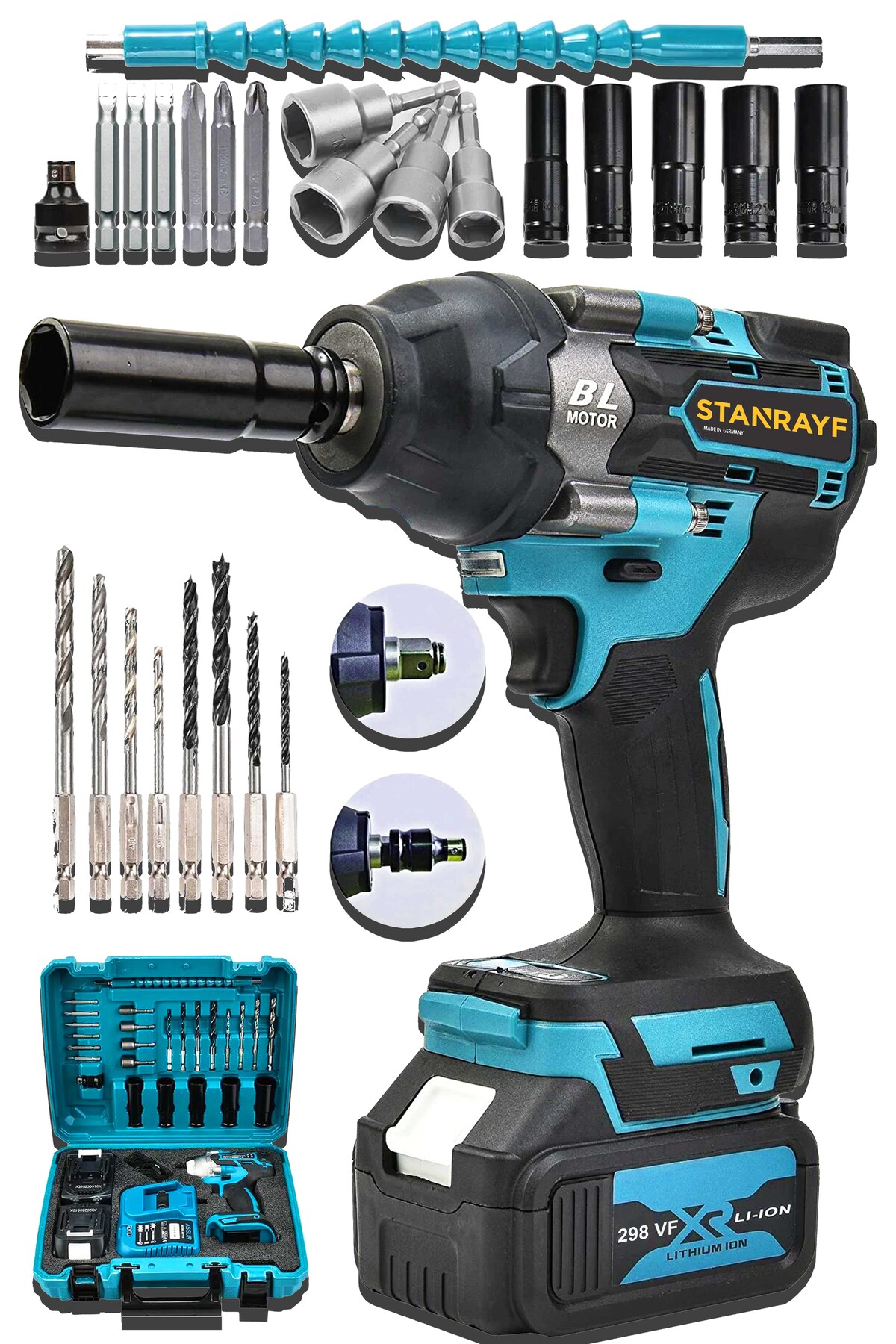 stanrayf Alman 298 Vf 25Ah Çelik Şanzıman Bakır Sargılı Somun