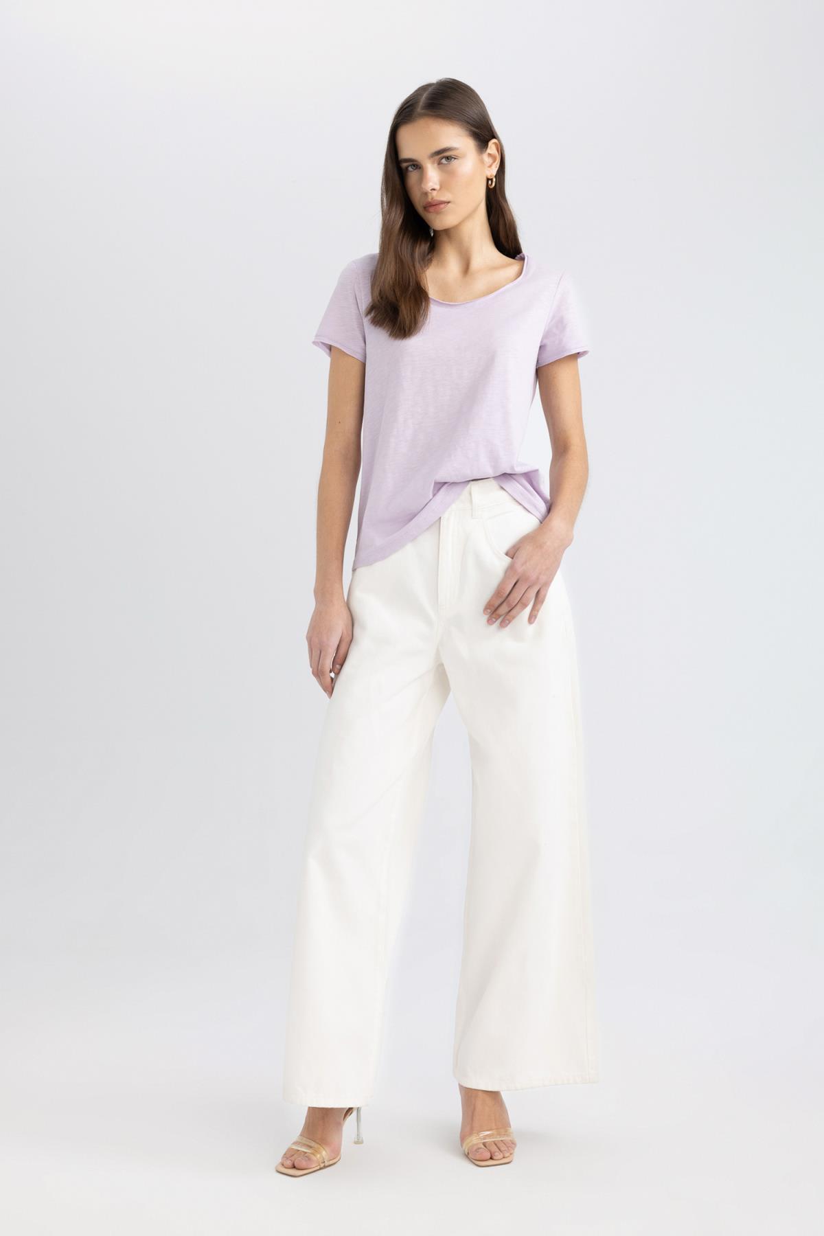 تی شرت زنانه دفاکتو | K1508AZ24SM Defacto - Image 2