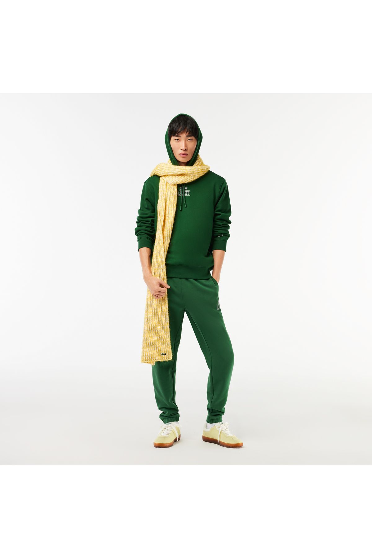 Lacoste پیراهن سبز با روکش کلاسیک مناسب مردان