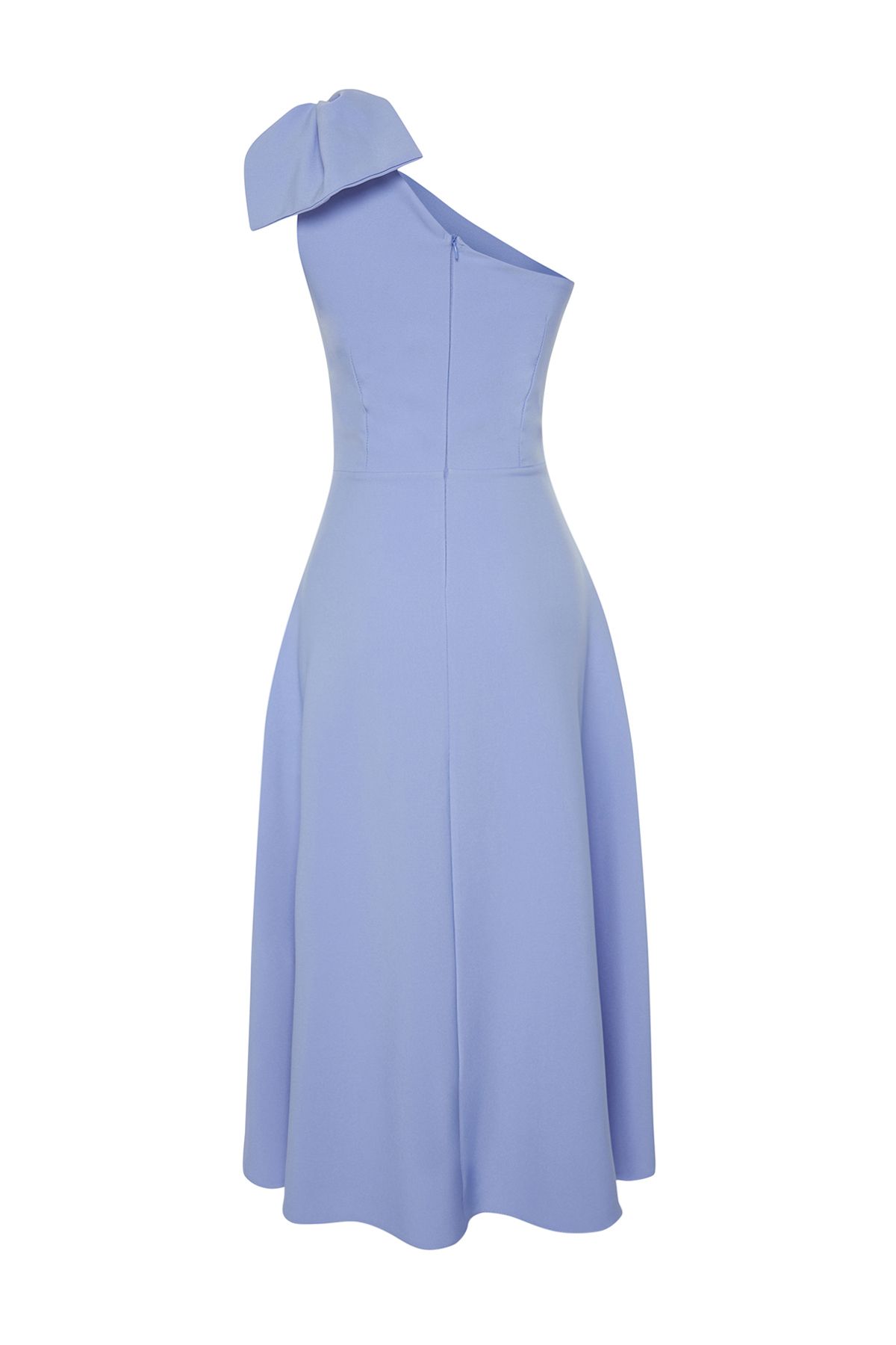 Trendyol Collection-Rochie de seara eleganta cu detaliu cu fundita albastru deschis - TPRSS24EL00105 6