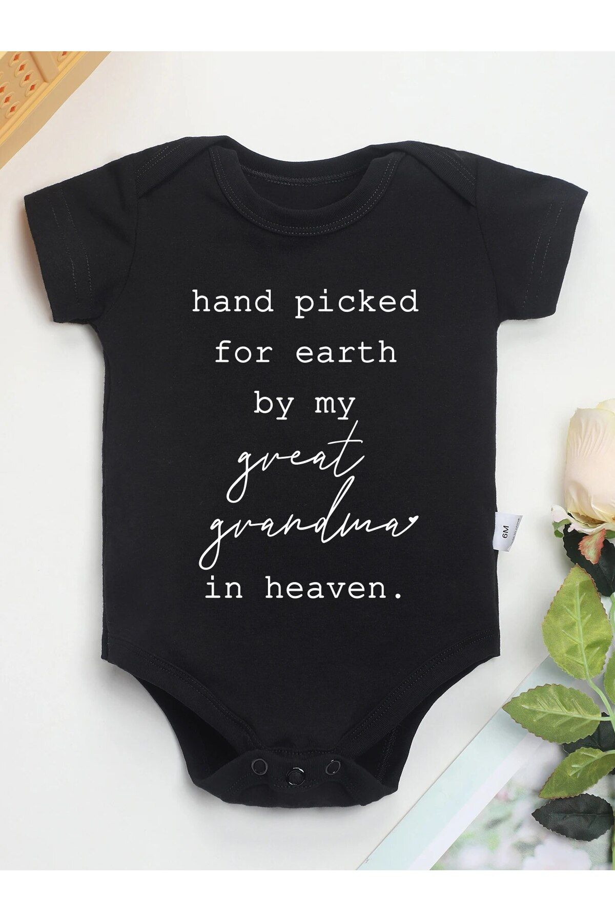 Choice-Hand Picked Newborn Cute Baby Girl Clothes Black Cotton Onesies Aesthetic Pattern Fashion Toddler... 2