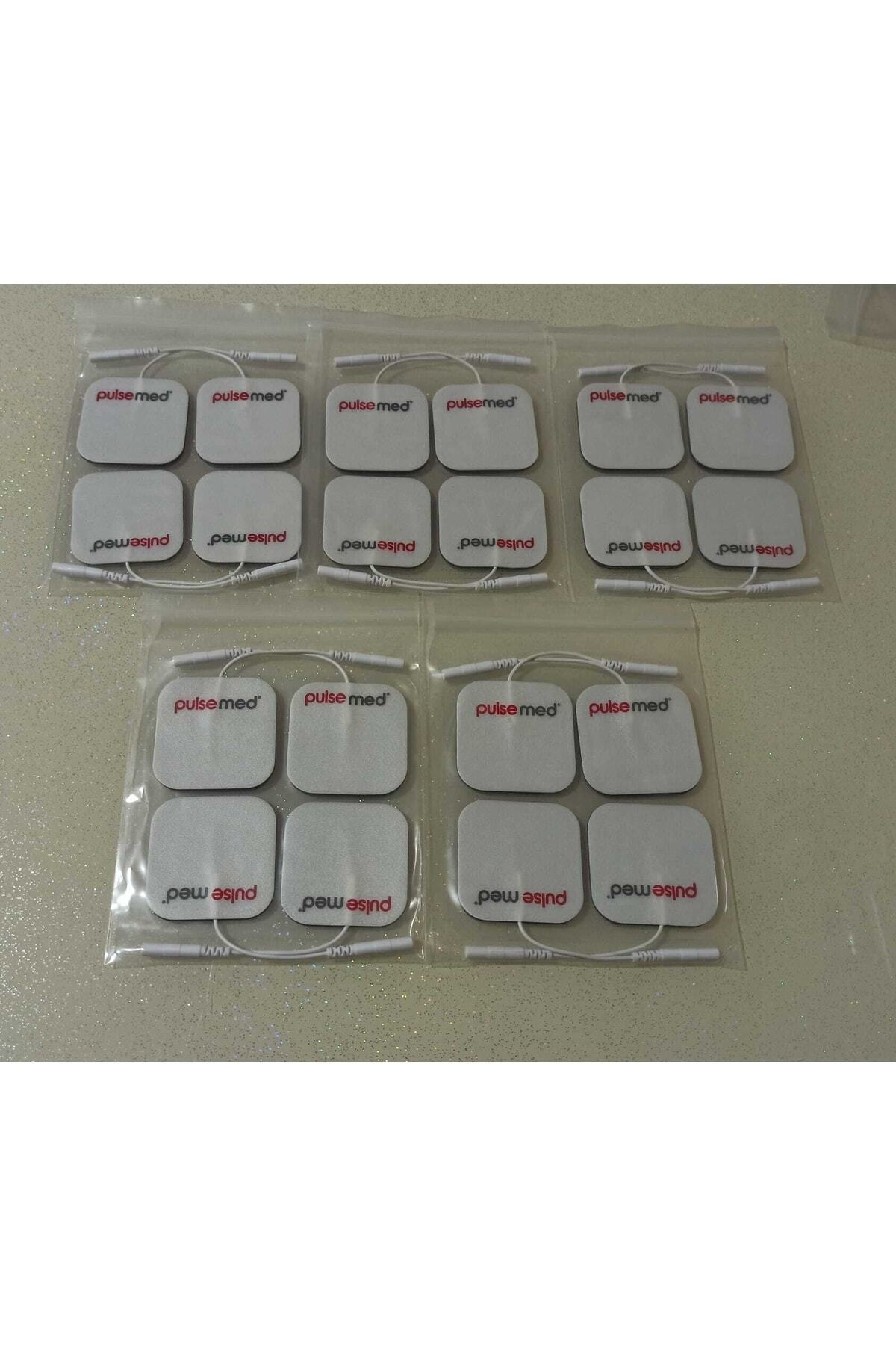 Pulsemed Tens Cihazı Kablolu Yedek Elektrot 5x5 Tens Pedi 4lü  5 Paket