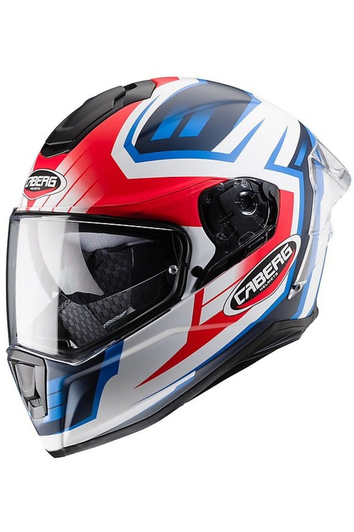 Casco Integrale Caberg Avalon Hawk, Bianco/nero/blu, Taglia L – Sicuro E Versatile Per Ogni Viaggio