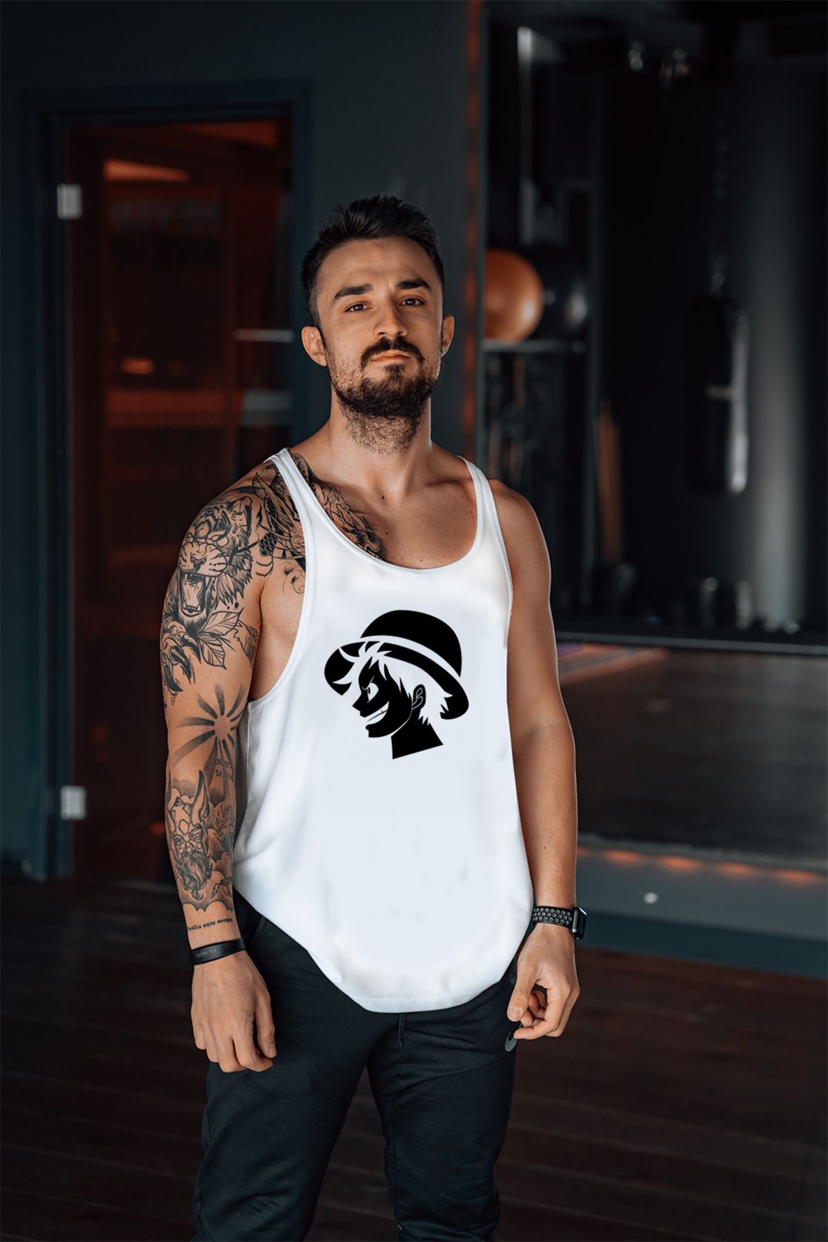 Kaizoku Luffy Gym Fitness Tank Top Sporcu Atleti
