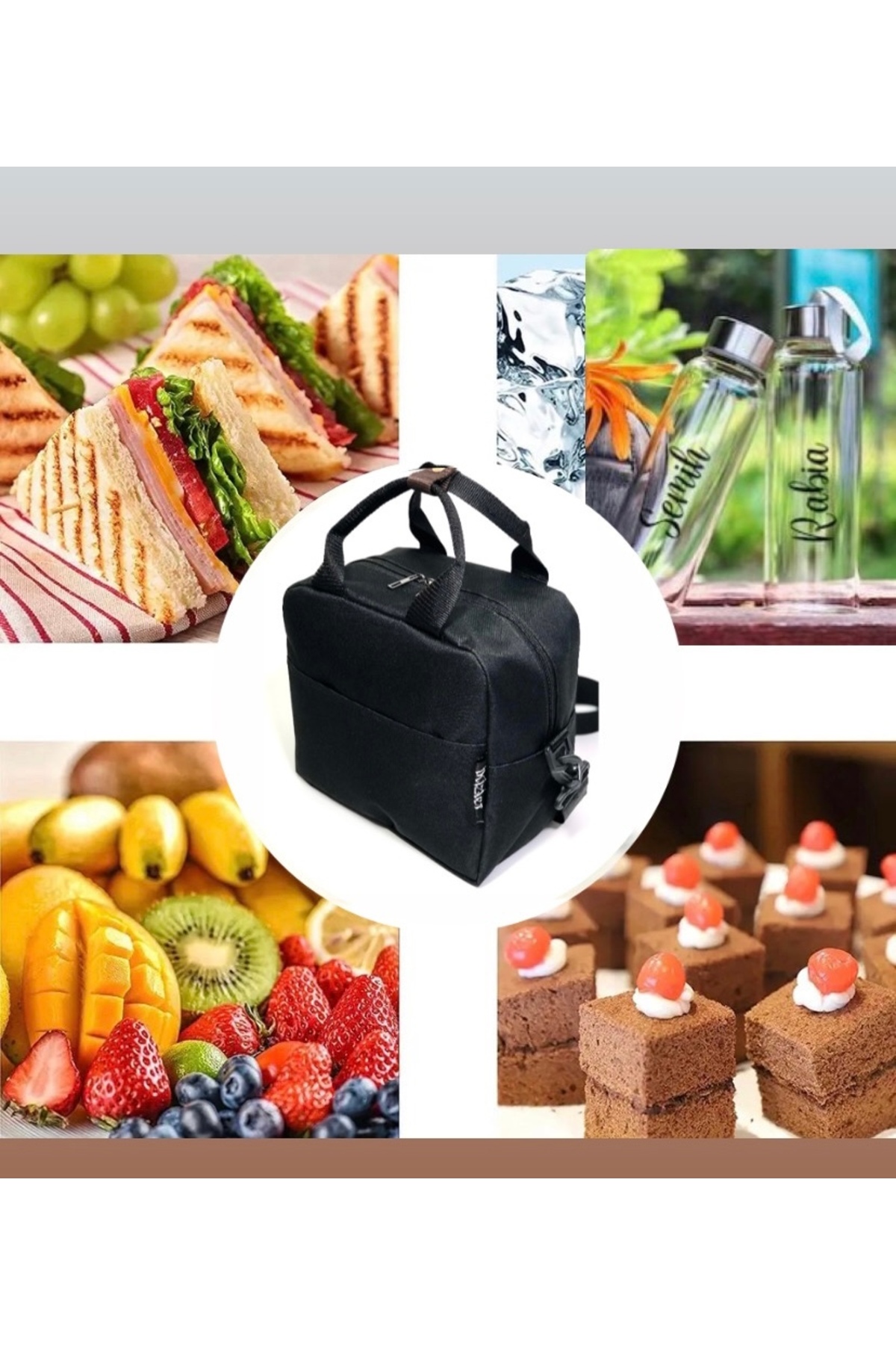 Harika ikizler Termal Yemek Çantası , Bebek Çantası , Termal Isı Yalıtımlı Bebe Mama Taşıma Çantası fotoğrafı 2 (önizleme)