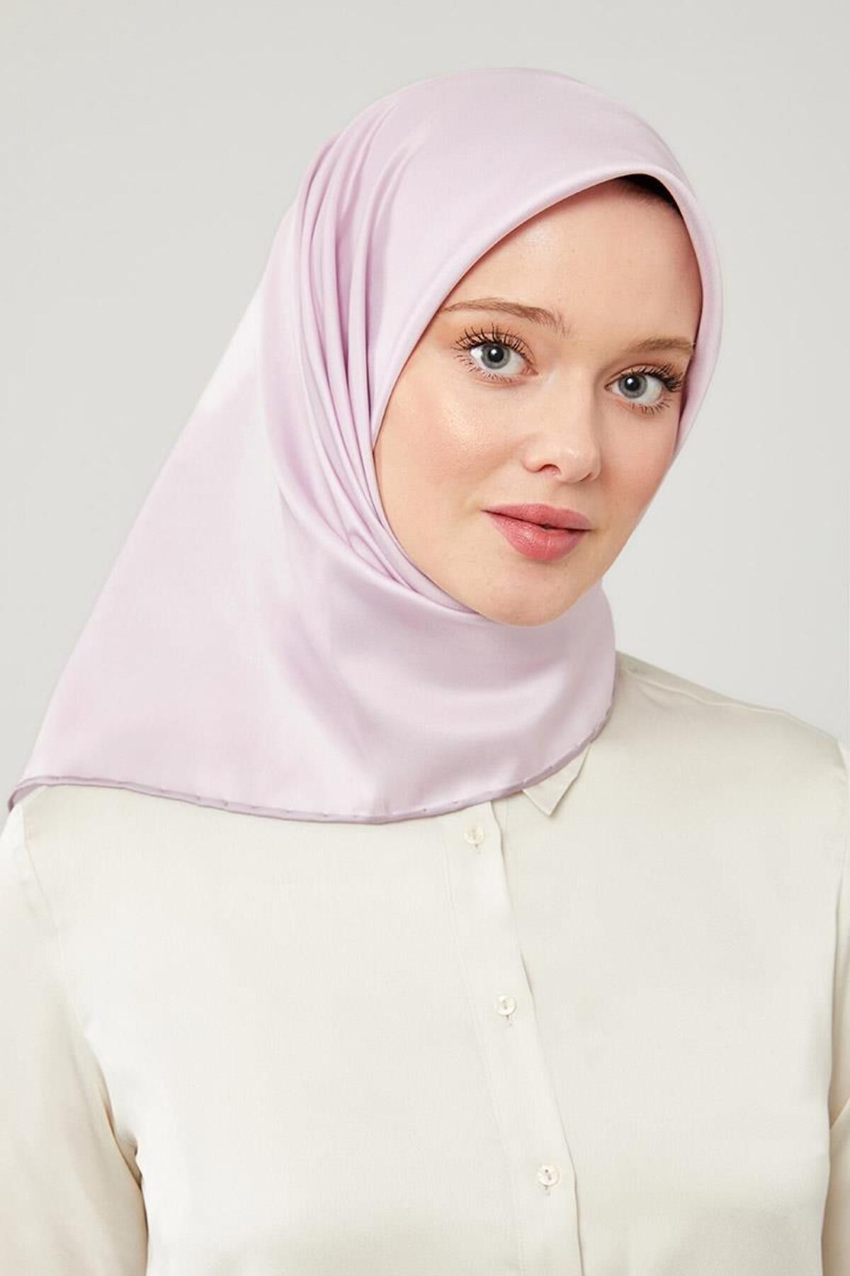 روسری صورتی Twill Trend رنگ جامد Levidor
