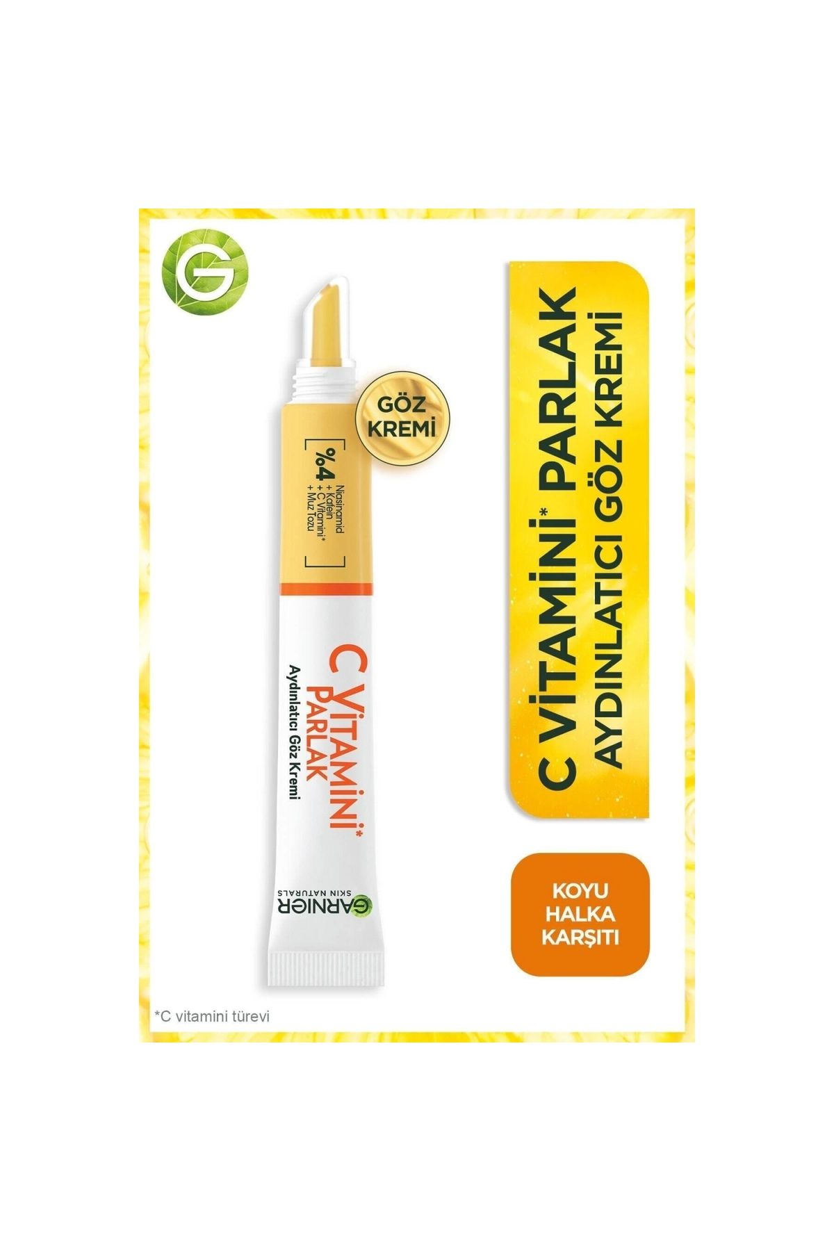 Garnier C Vitamini Parlak Aydınlatıcı Göz Kremi 15 Ml
