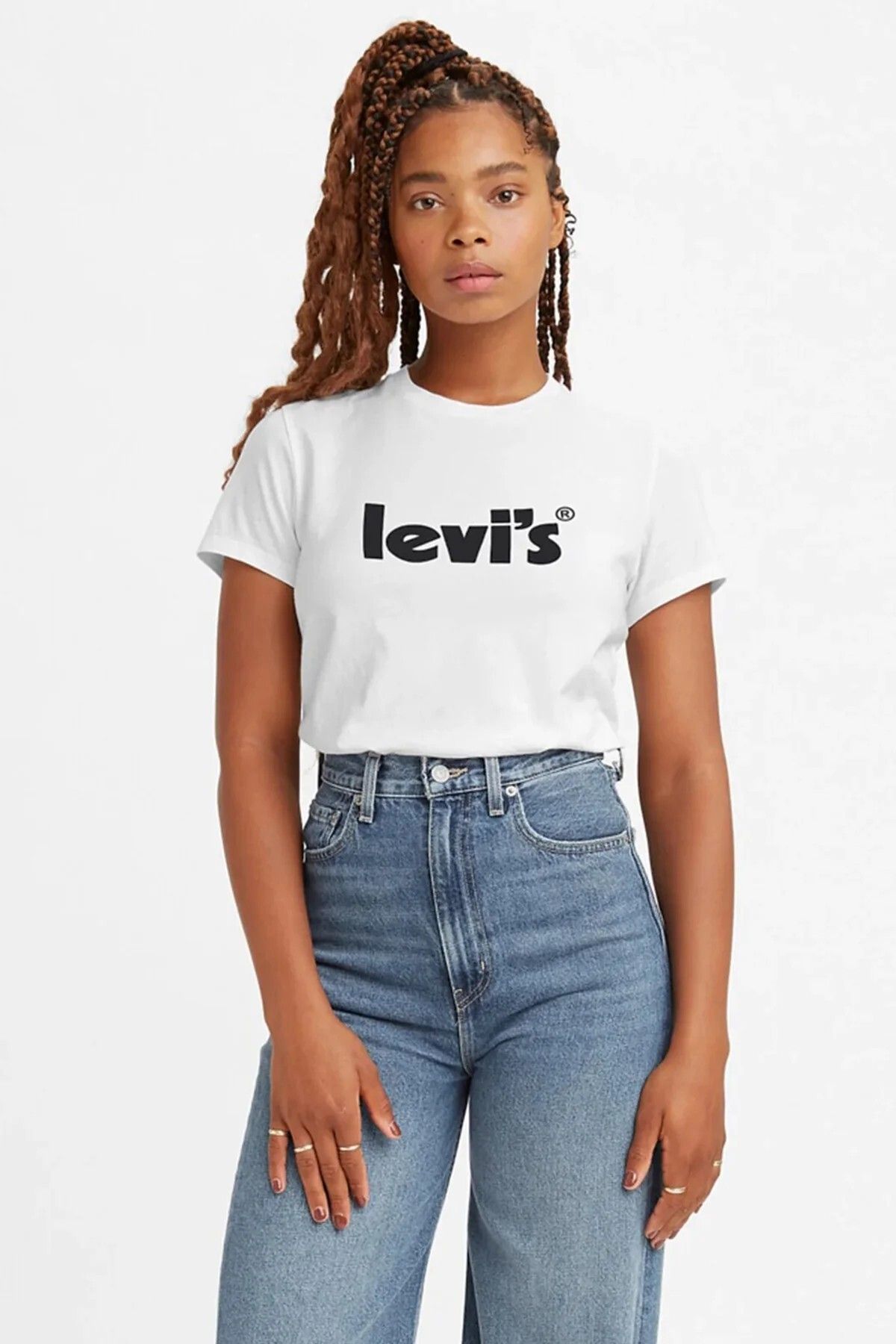 Levi s Levis Crew Neck Regular Fit Off White Women s 100 Cotton T Shirt A2086 0102 Trendyol