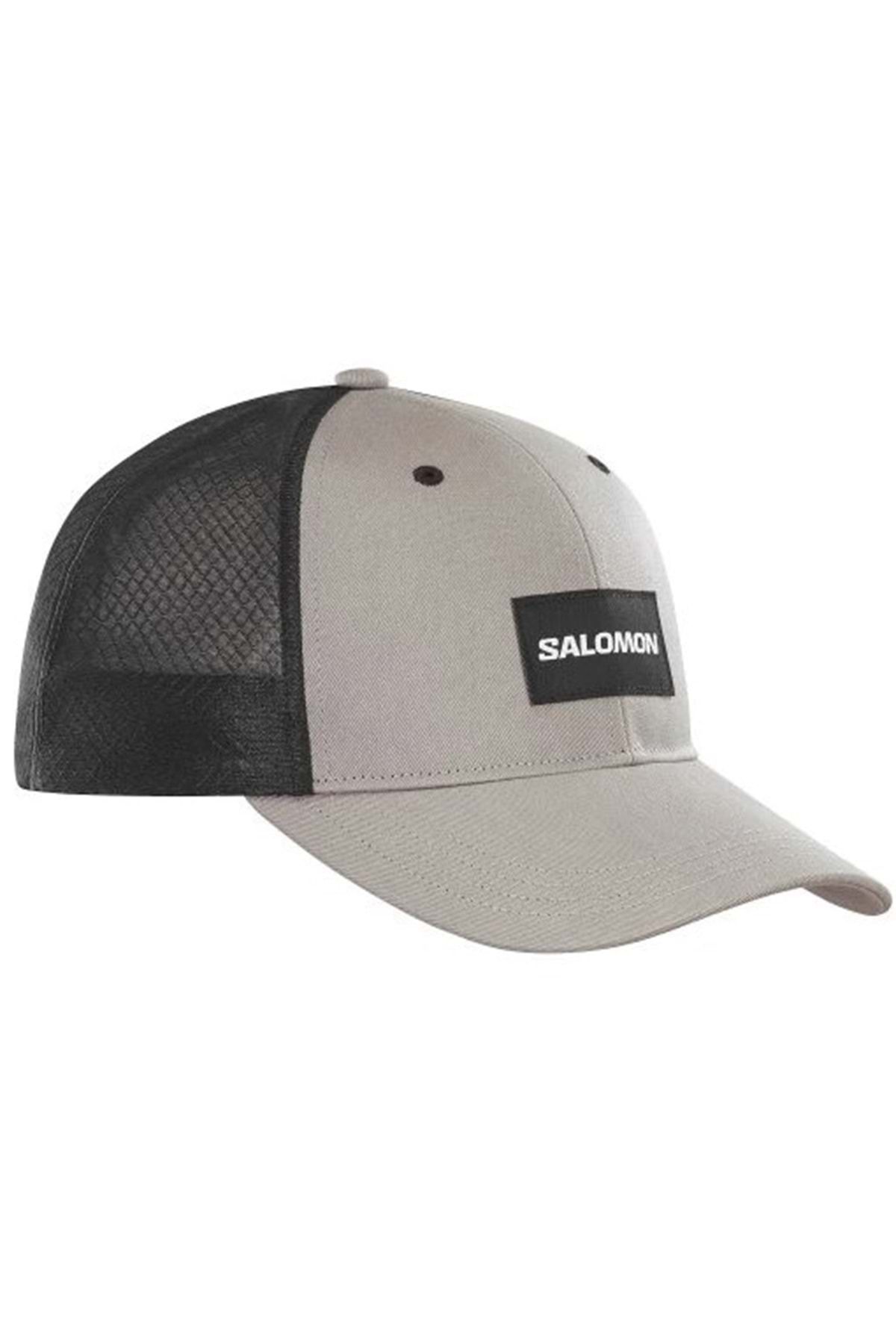 Salomon درپوش خمیده کامیون کلاه Unisex Grey