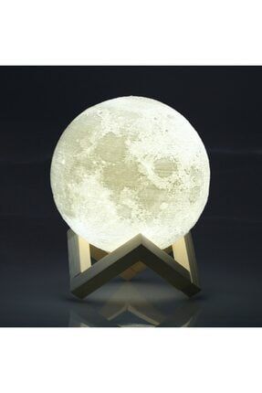 Dekoratif 3D Ay Lamba Gece Lambası Moonlight 45 cm AYMNN022