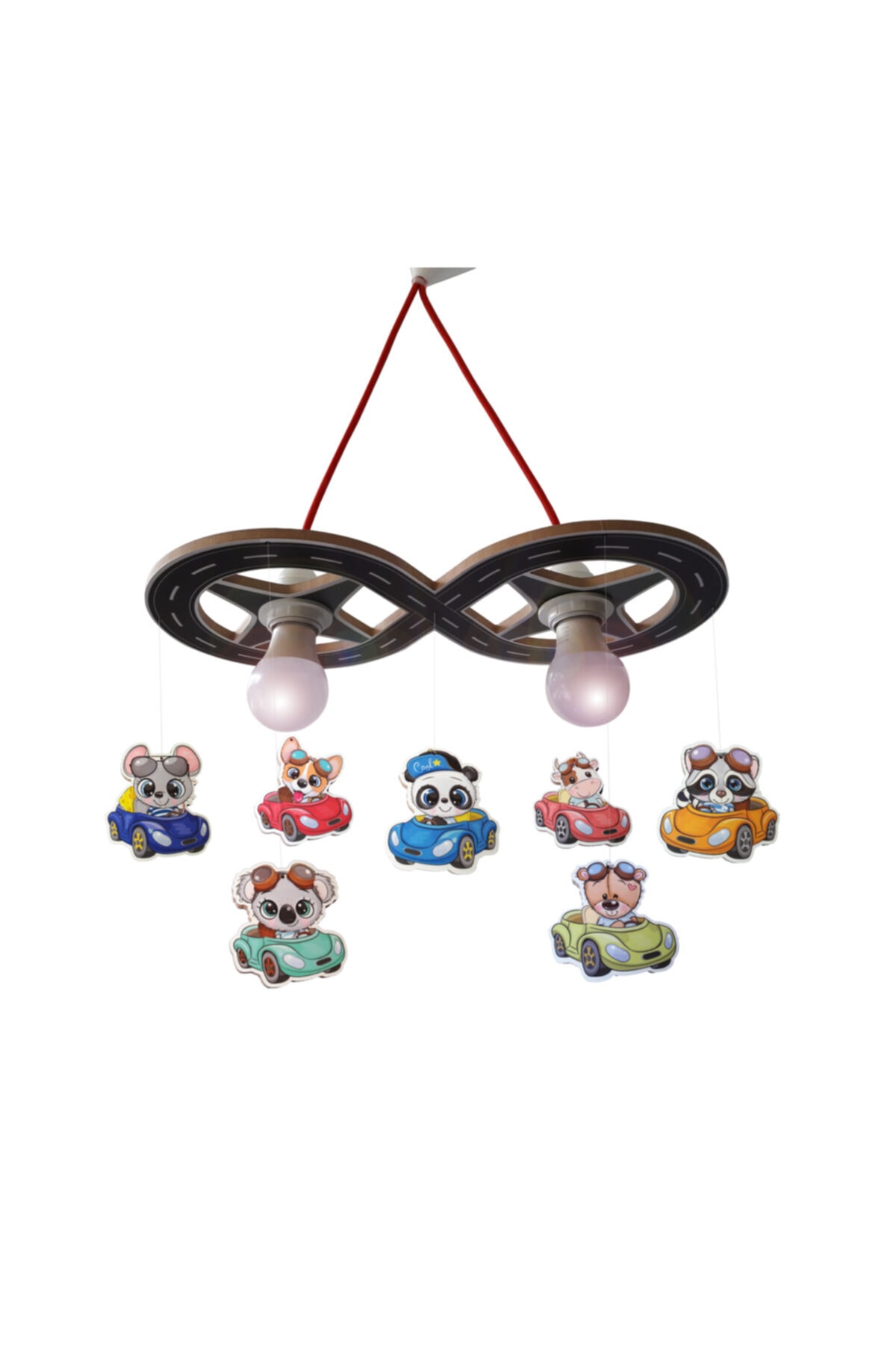 Genel Markalar Ahşap Anımal Cars Çocuk Odası Aydınlatma Avize Fiyatı 