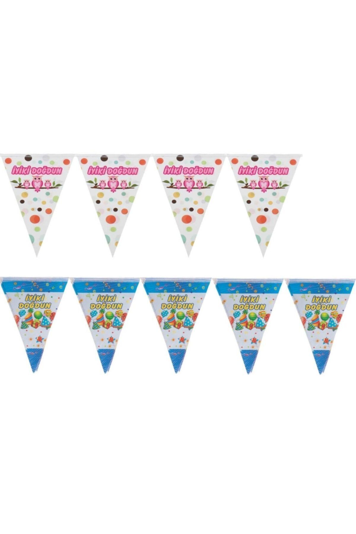 Vatan Bayrak Felicitări De La Mulți Ani Șnur Cu Șnur 10 Bucăți 25x17 Cm Ornament Pentru Ziua De Naștere - One Size