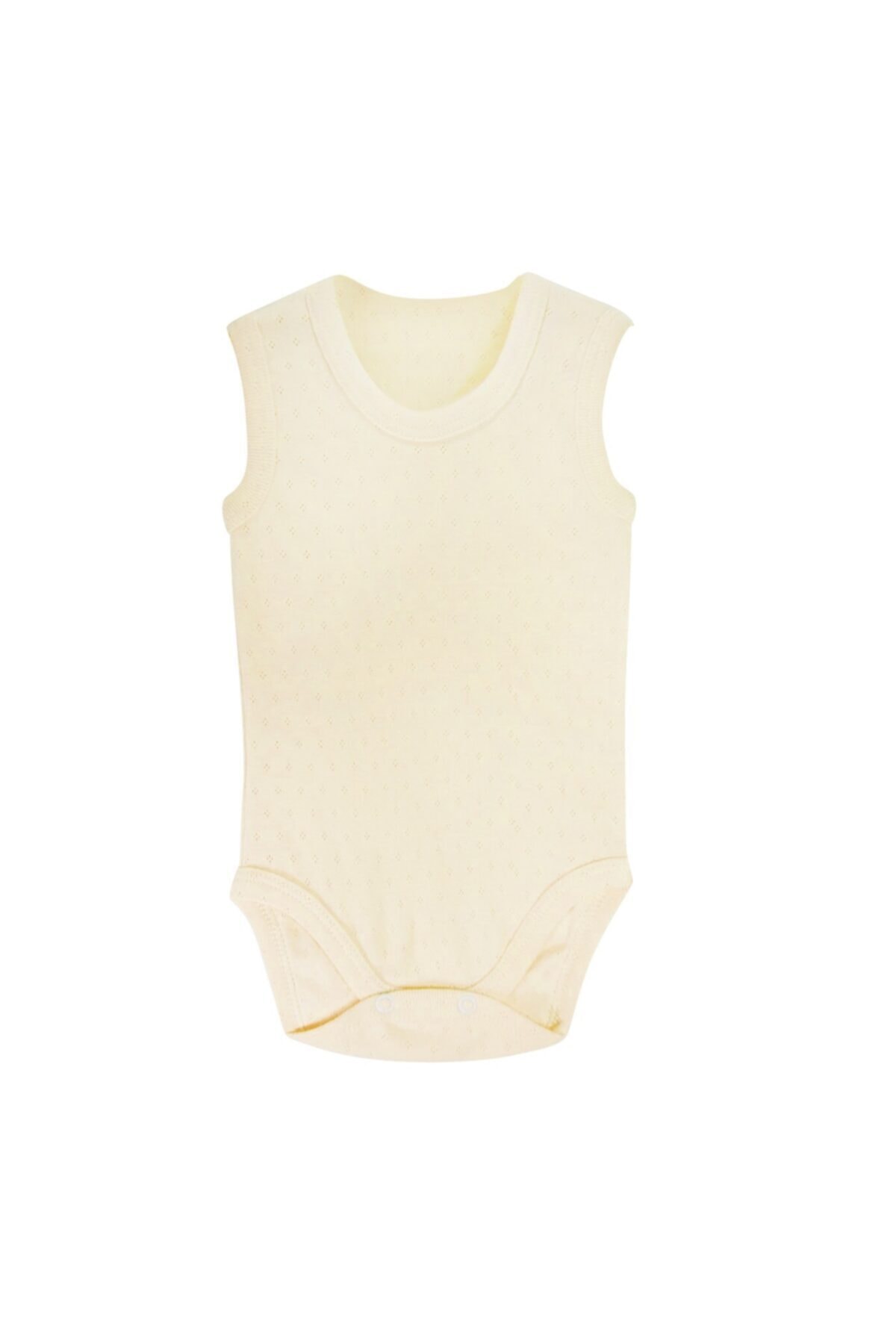 Sema Baby Jakarlı Askılı Badi (BODY) - Krem 0-6 Ay