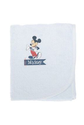 Mickey Mouse Disney Lisans Nakışlı Bambu Yenidoğan Bebek Pelerini 80x80 EVTEKSTILI-495458