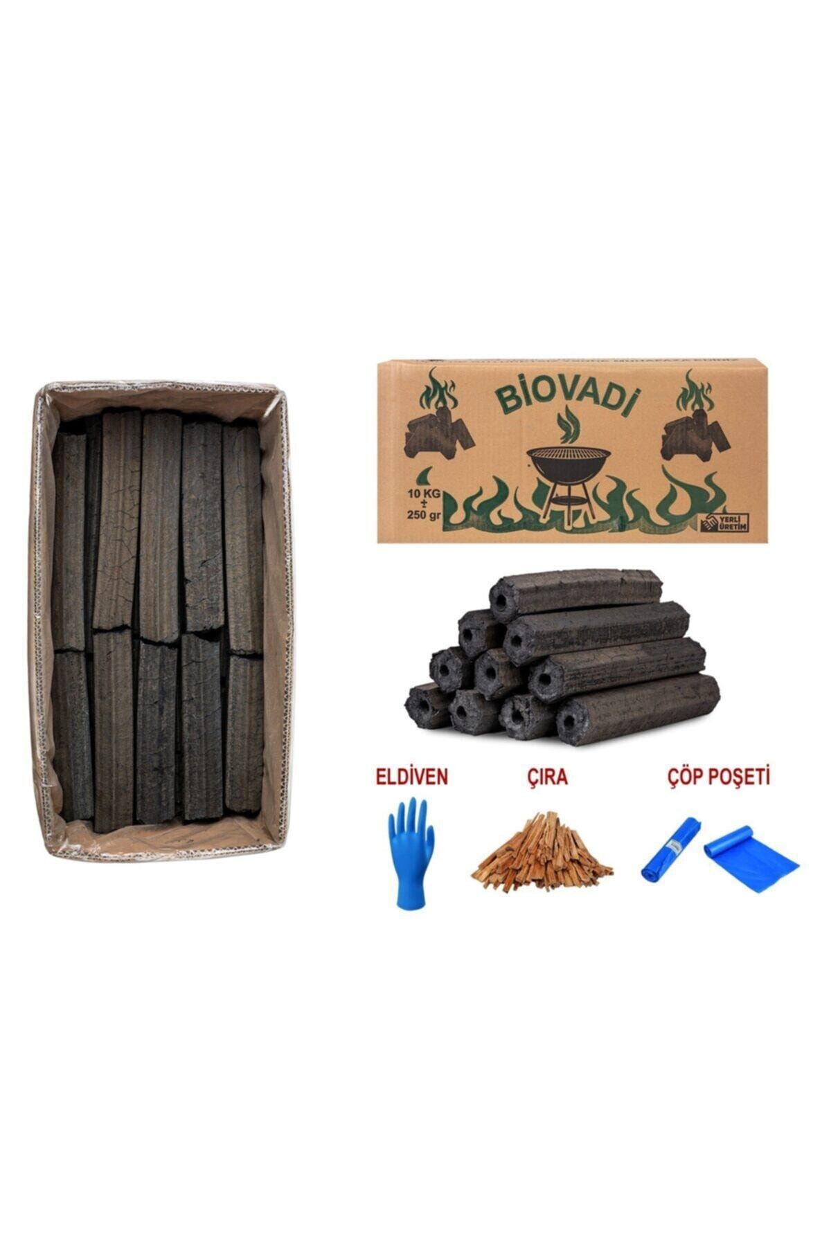 Bio Vadi Press Briket Taş Fırın % 100 Doğal Mangal Kömürü 10 Kg (3 Saat Yanma)a++