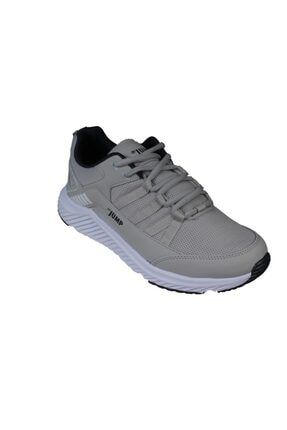 Erkek Açık Gri Fileli Comfort Taban Yazlık Spor Yürüyüş Ayakkabı YKA24865