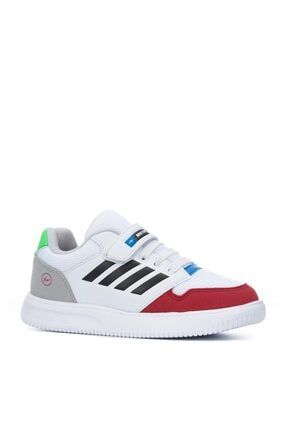 2619-1 Ortopedik Erkek Çocuk Beyaz Sneaker Ayakkabı