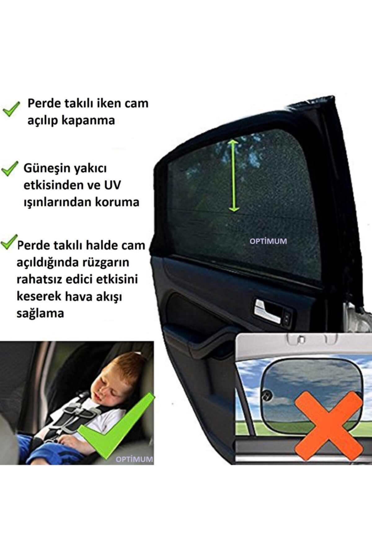 ZEYZEN Bebek Çocuk Ve Evcil Hayvanları Korumak Için Araç Yan Cam Perde Araba Pencere Gölgeliği Oto Güneşlik fotoğrafı 2 (önizleme)