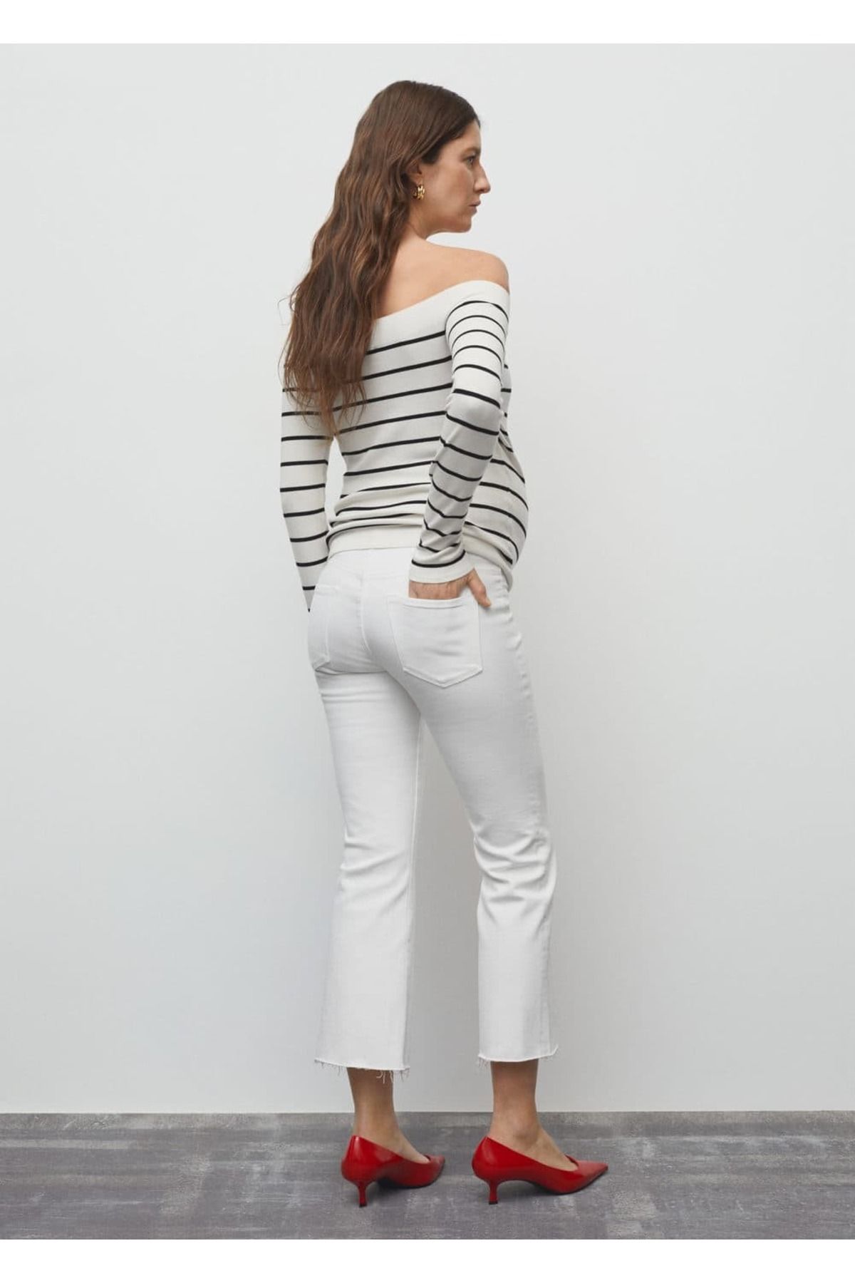 MANGO Woman-Umstandsjeans mit weitem Bein 4