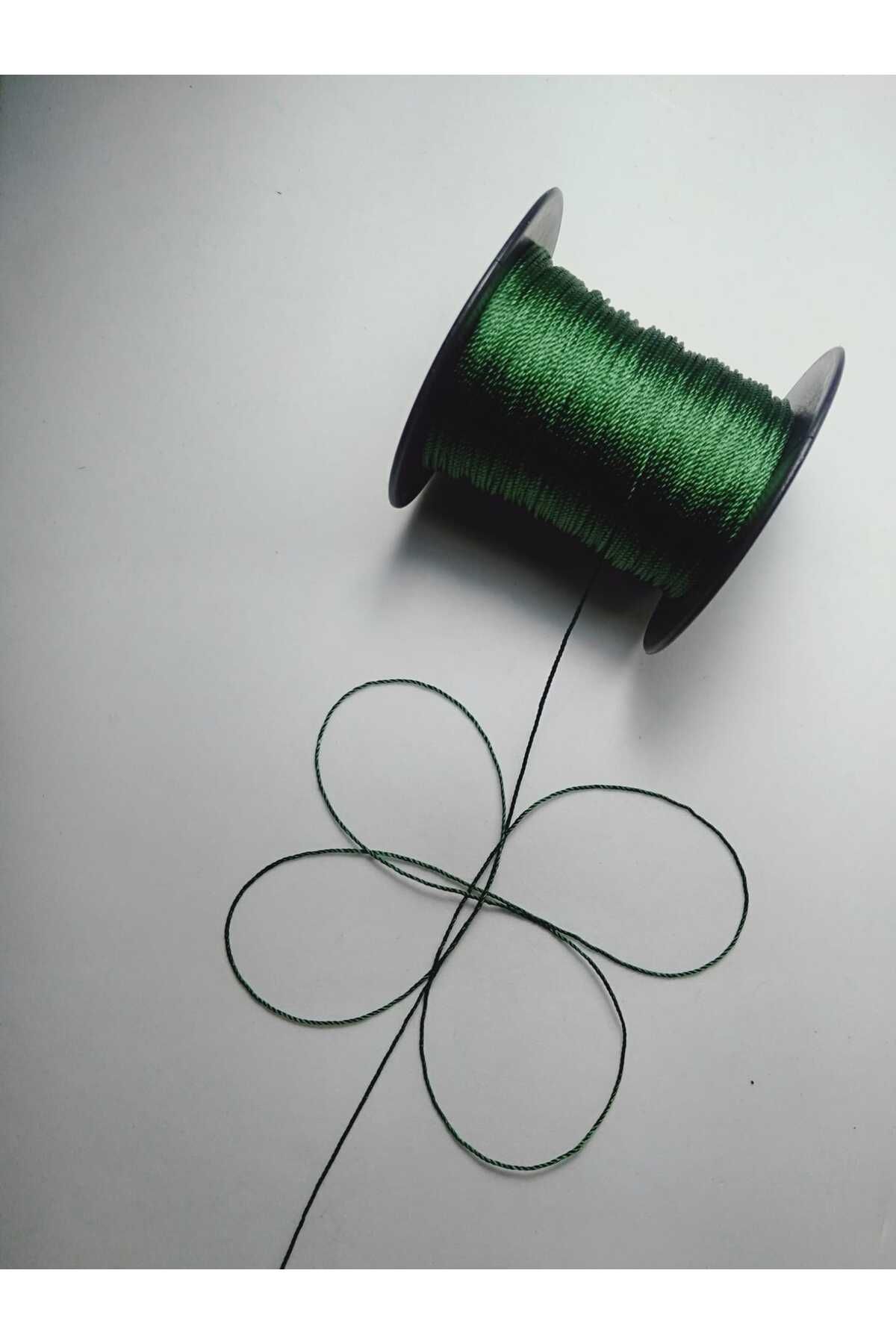 0.8 Mm 50 Metre Tesbih İpi Yeşil Renk