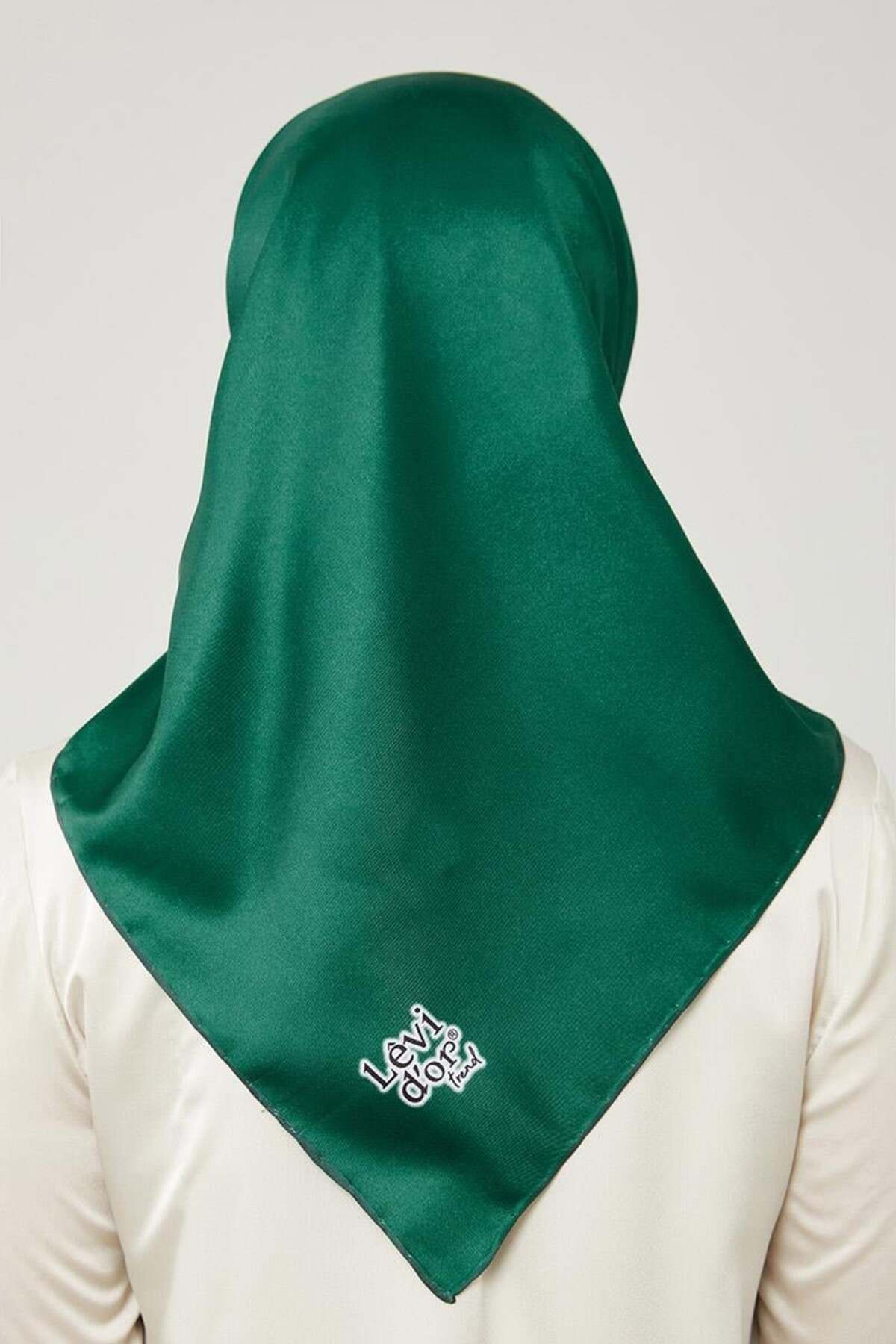 روسری آبی Twill Trend Plain اورجینال Levidor